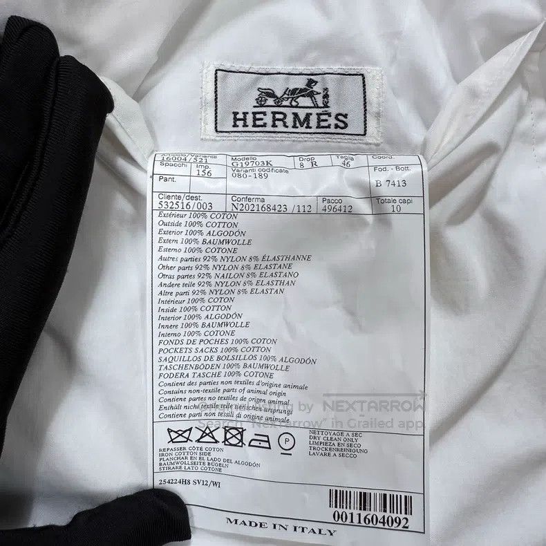 Hermes Hermes Men's Lightweight Two-Way Wearable Blazer Jacket Size 46R - 6 Thumbnail