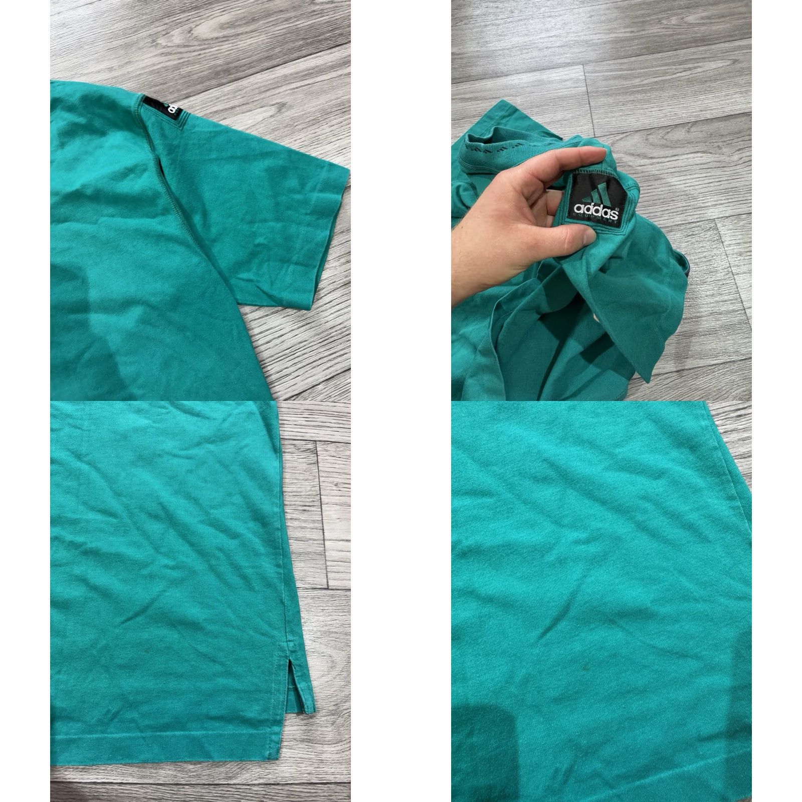 Adidas VINTAGE adidas Equipment Shirt Mens S Green 90s EQT Logo Patch Sports T-Shirt Size US S / EU 44-46 / 1 - 8 Thumbnail
