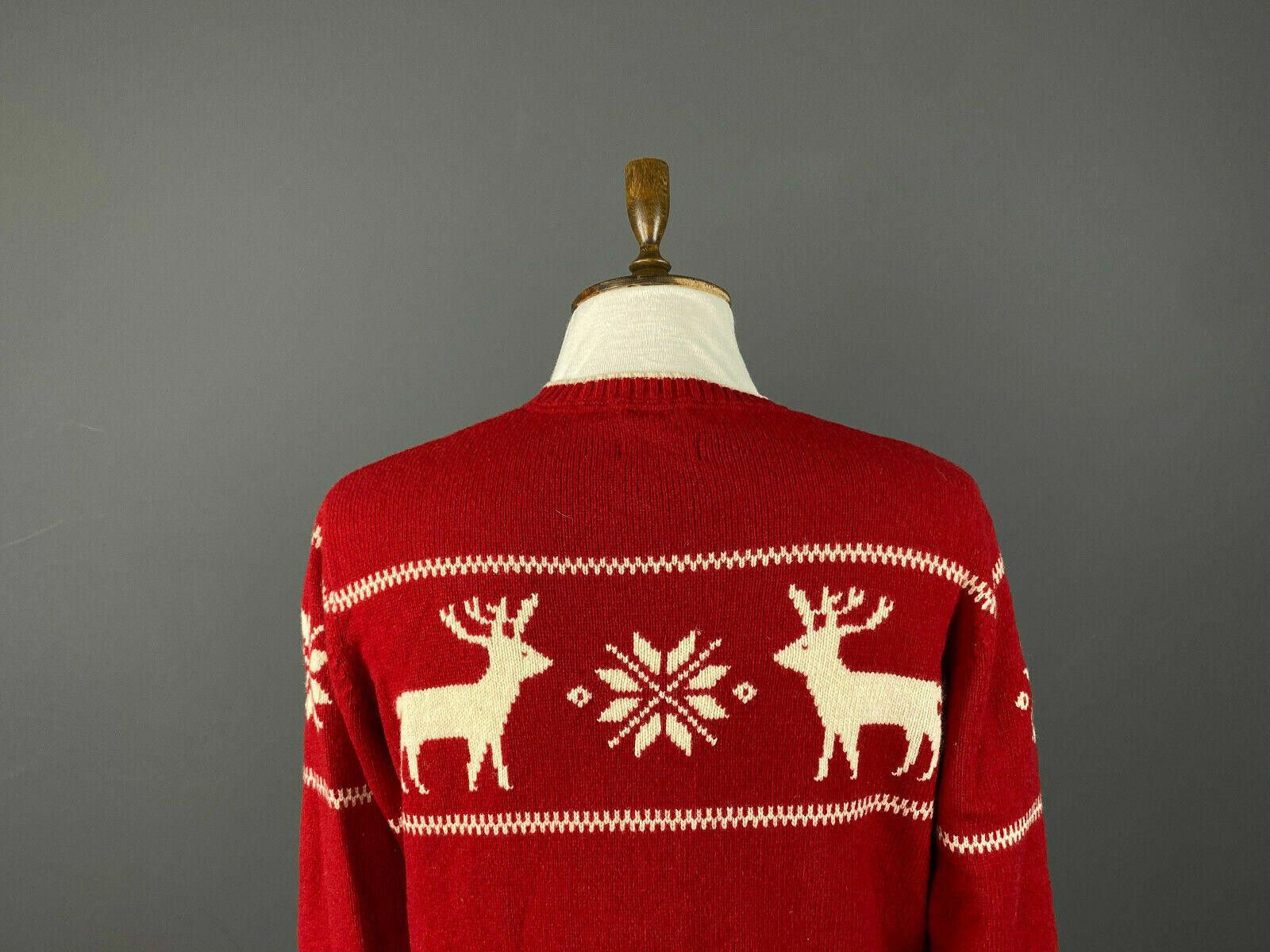 Gant Men Gant Red Wool Warm Winter Sweater Size L Pit to Pit 22" Size US L / EU 52-54 / 3 - 6 Thumbnail