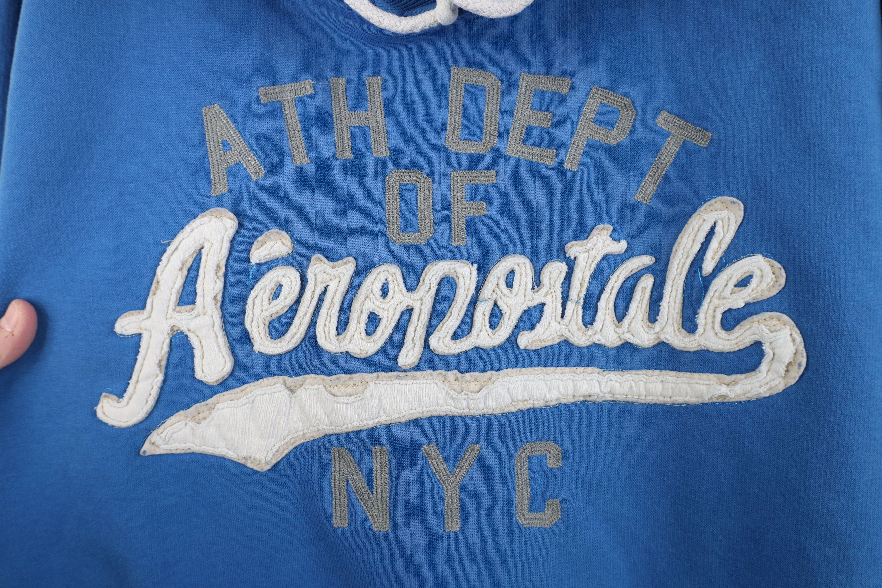 Aeropostale Vintage 90s Y2K Aeropostale Heavyweight Hoodie Sweatshirt Size US XXL / EU 58 / 5 - 9 Thumbnail