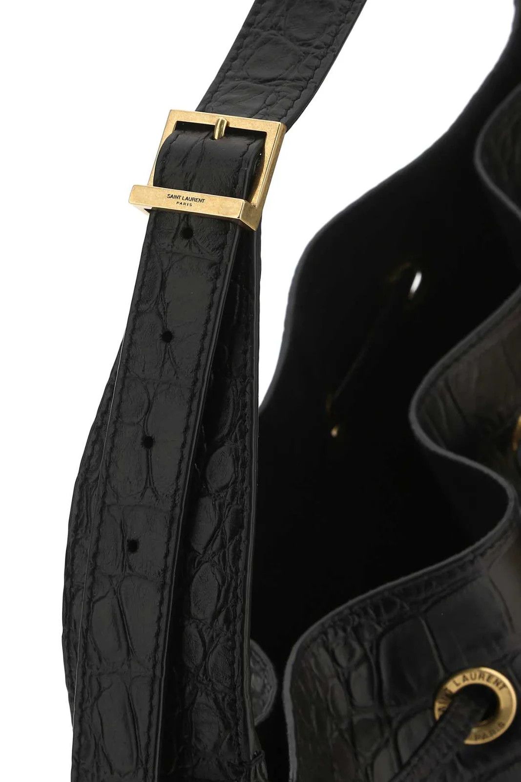 Saint Laurent Paris o1b1hav110924 Size: OS / Paris Vii Large Flat Hobo Bag Black Size ONE SIZE - 4 Thumbnail