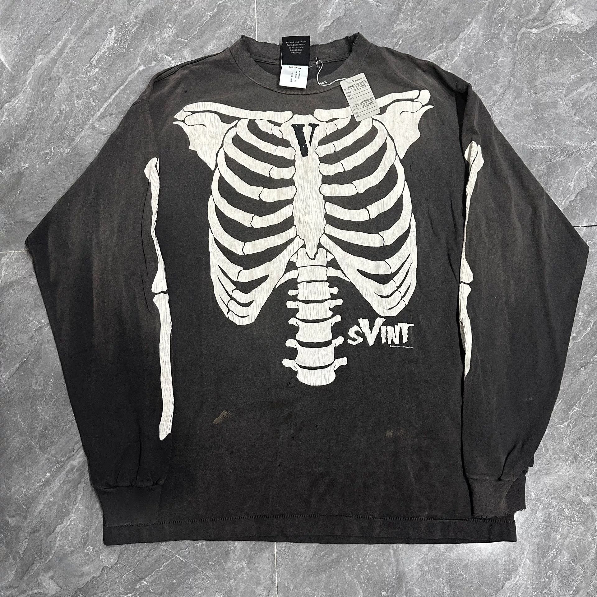 Saint Michael Saint Michael Skeleton Long Sleeve Shirt Size US L / EU 52-54 / 3 - 1 Thumbnail