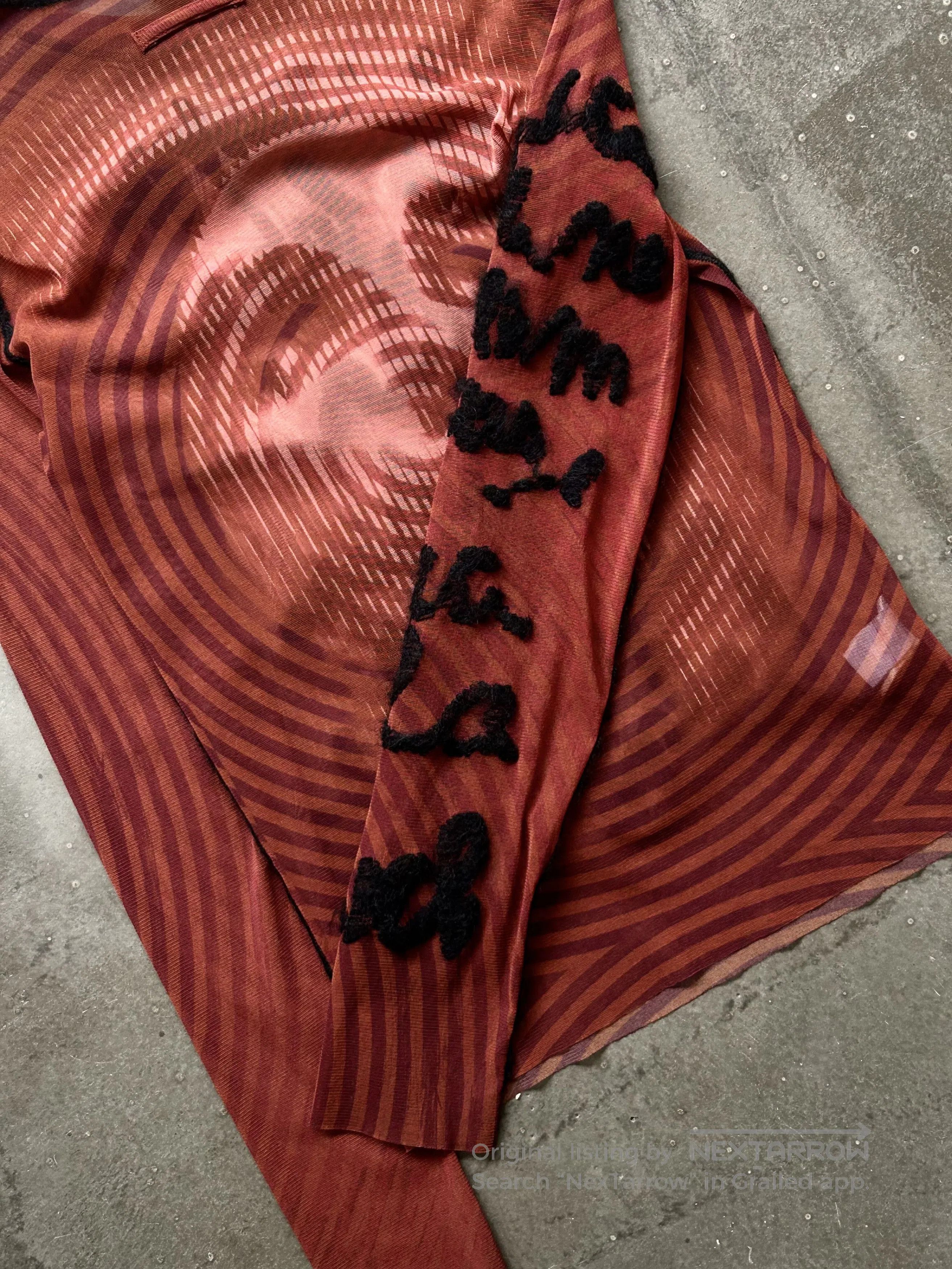 Jean Paul Gaultier Jean Paul Gaultier Sheer Long Sleeve Top. Size US M / EU 48-50 / 2 - 4 Thumbnail
