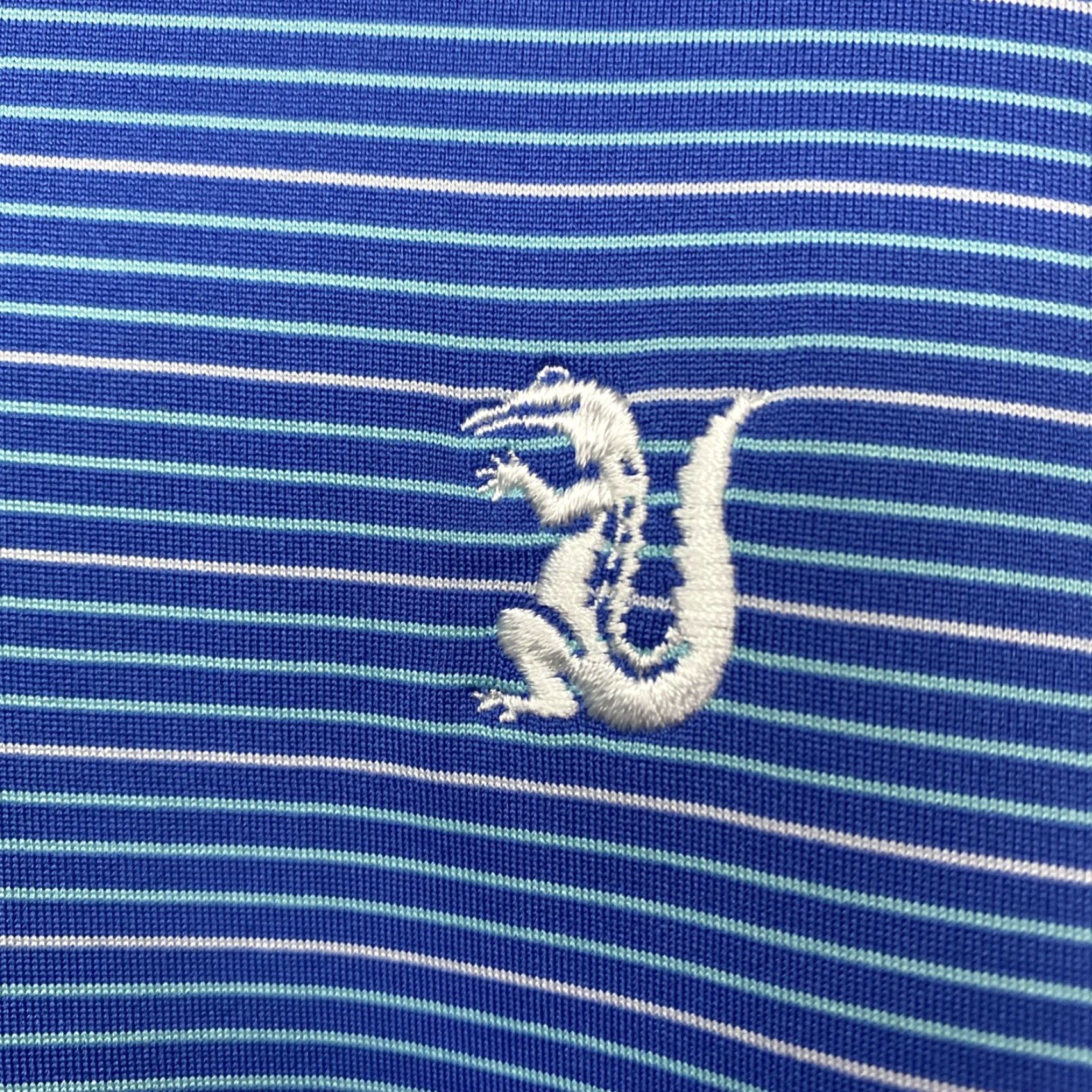 Vintage Holderness Bourne Polo Mens Large L Blue Logo Flaws Alligator Shirt Size US L / EU 52-54 / 3 - 2 Thumbnail