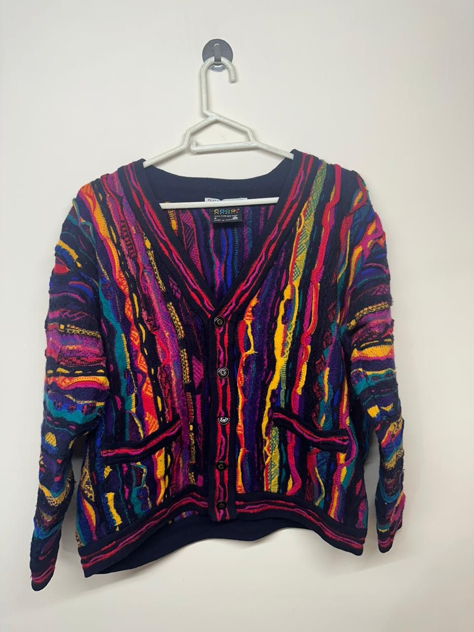 image of Coogi Vintage 3D Knit 90's Super Multicolor Size S, Men's