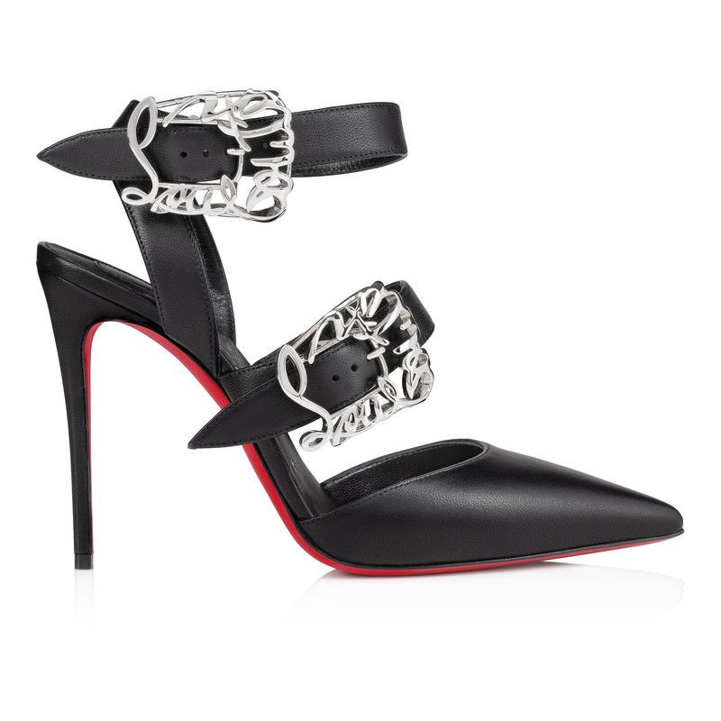 Christian Louboutin os11x0526 Giddylina Lambskin 100mm Pumps in Black Size US 8 / IT 38 - 1 Thumbnail
