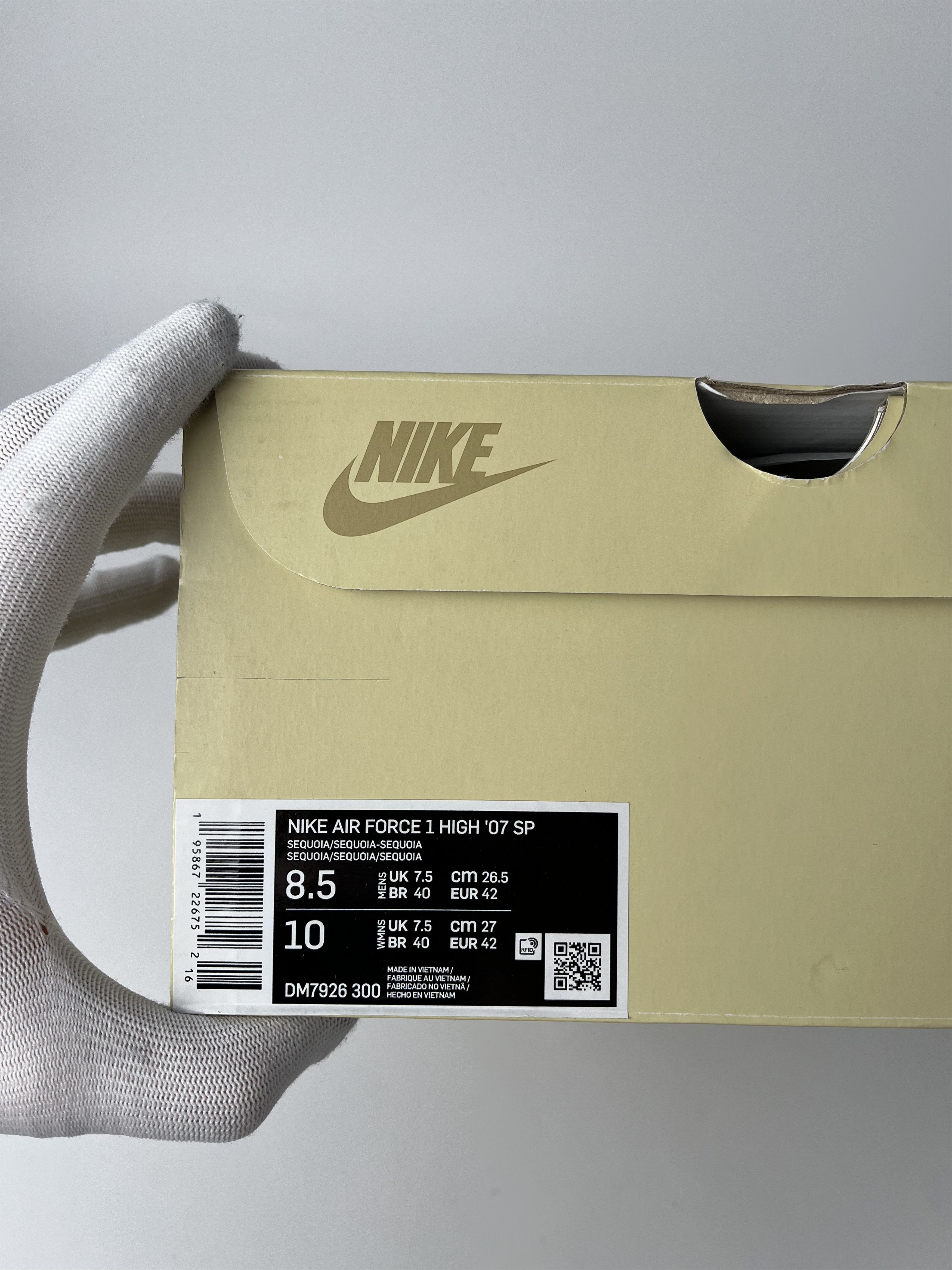 Billie Eilish × Nike High-top sneakers Nike x Billie Eilish Air Force 1 High '07 Size US 8.5 / EU 41-42 - 10 Thumbnail
