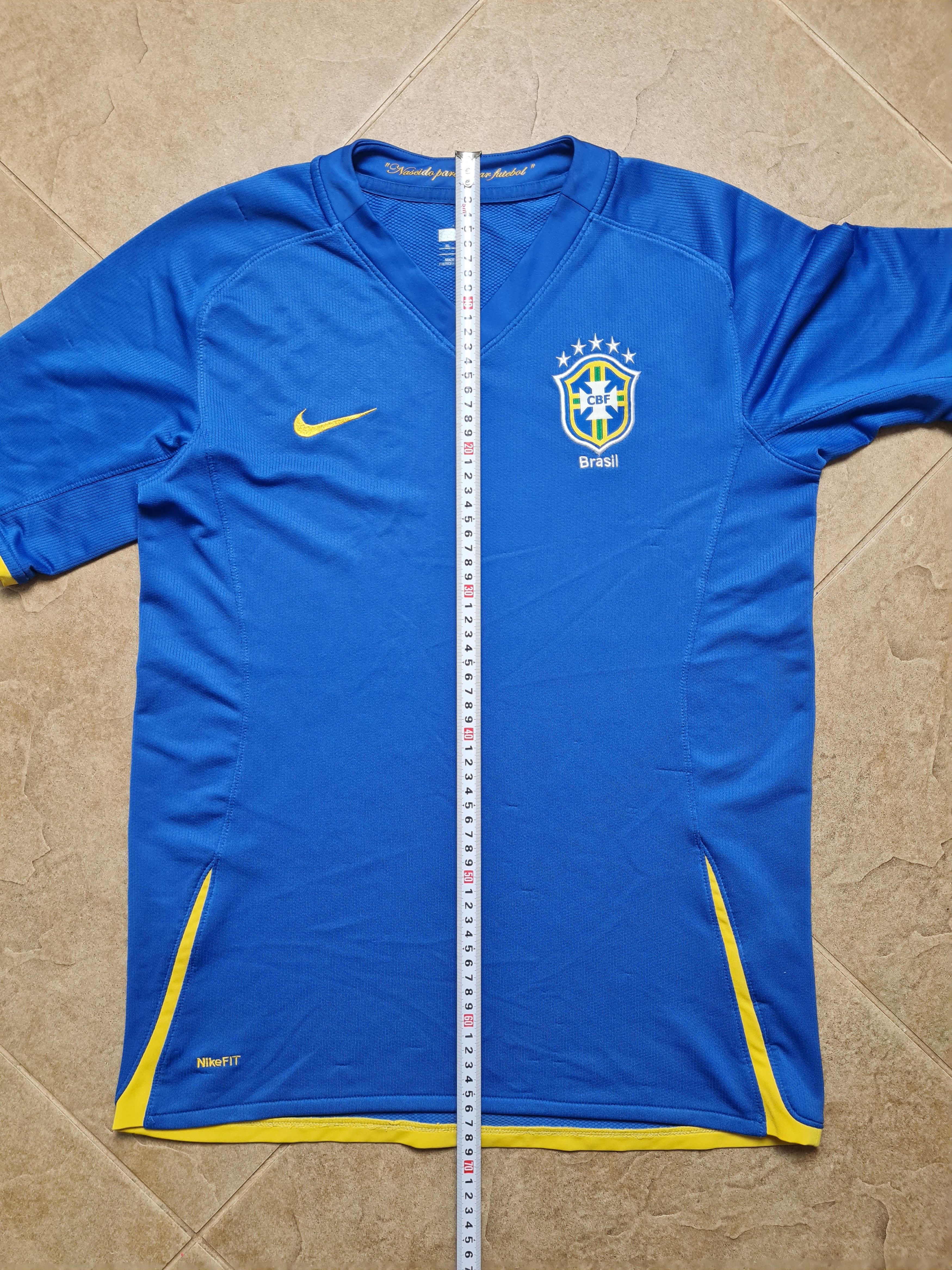 Nike Nike Brasil National Team Soccer Football Blue Jersey Size US S / EU 44-46 / 1 - 5 Thumbnail