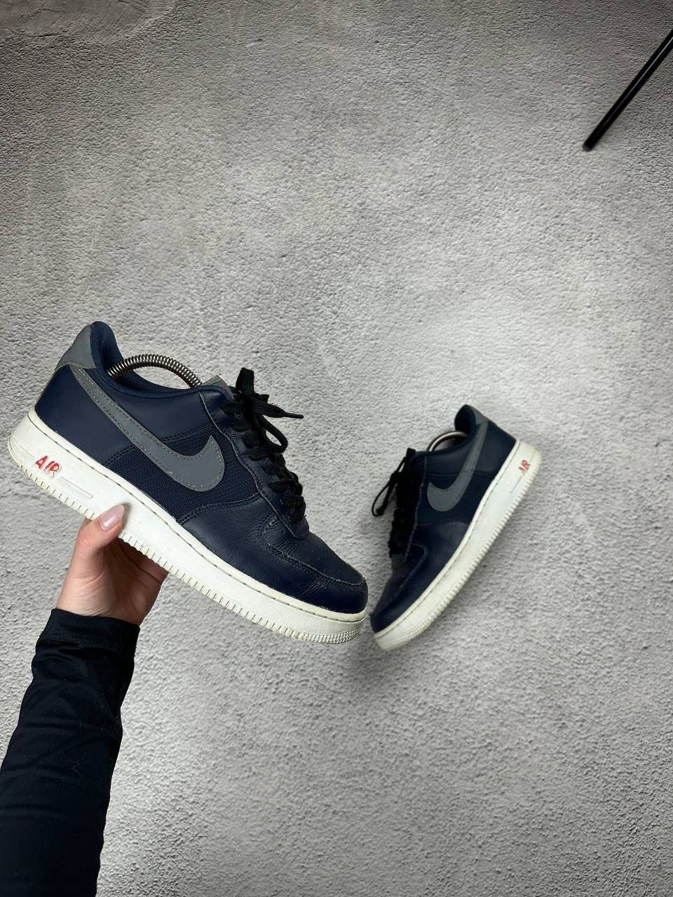 Nike Vintage Nike Air Force 1 07 LV8 Blue Orange Leather Sneakers Size US 8.5 / EU 41-42 - 1 Thumbnail
