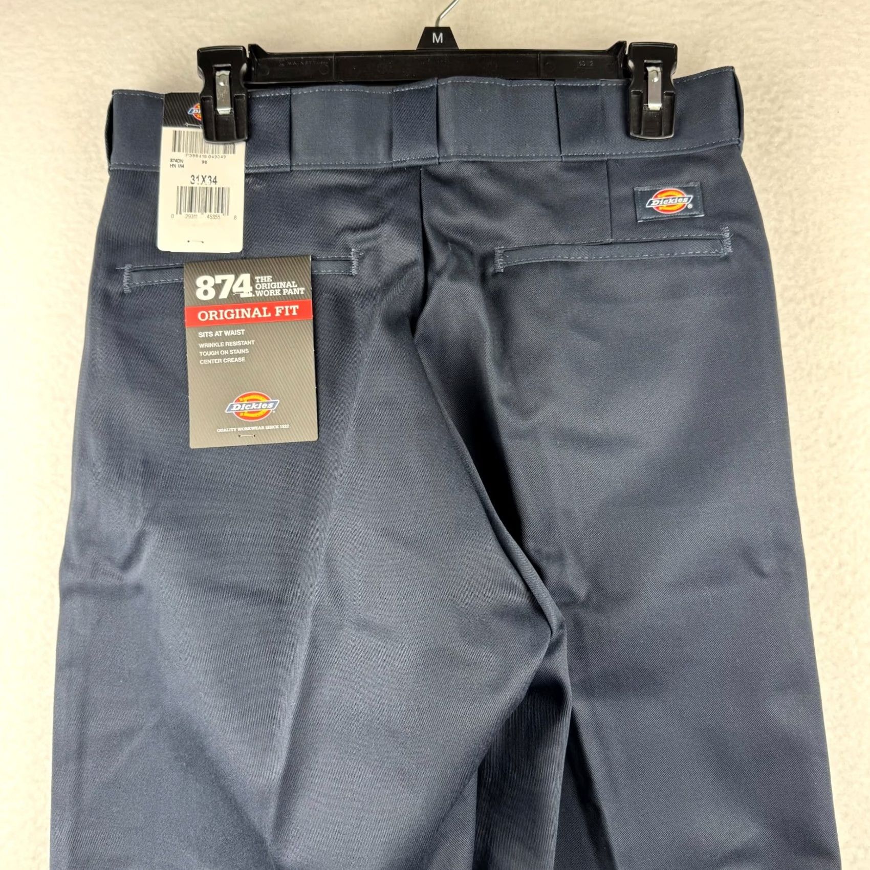 Dickies Dickies 874 Navy Blue Men's Pants 31x34 Canvas Workwear Flat Front Straight Black? Size US 31 - 5 Thumbnail