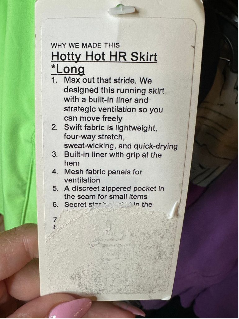 Lululemon Lululemon Hotty Hot HR Skirt Long $78 Size 2 NWT Size 26" / US 2 / IT 38 - 3 Thumbnail