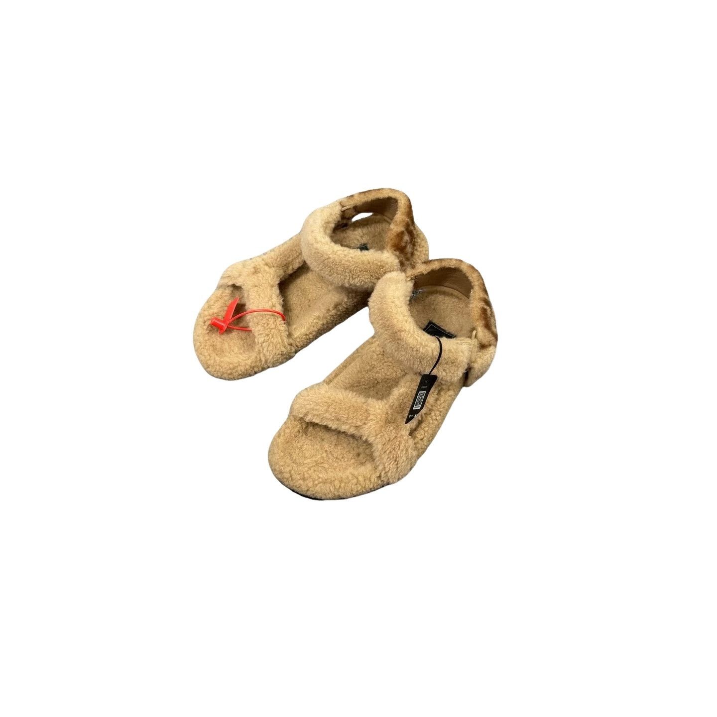 Fendi Fendi Shearling Teddy Fur Sandals Size 37 Size US 7 / IT 37 - 1 Thumbnail