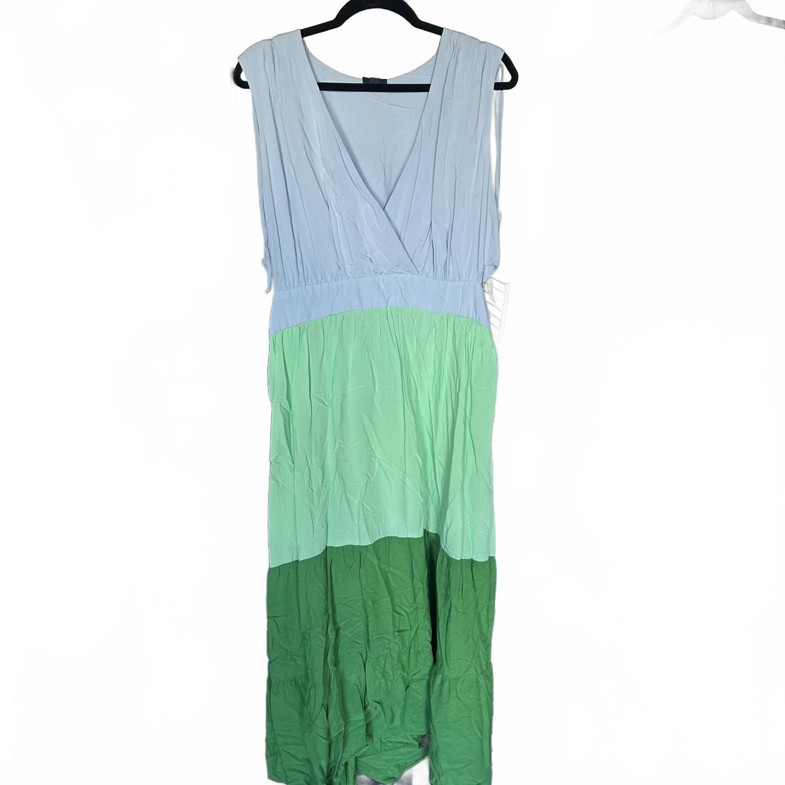 SCOOP SCOOP Color Block Maxi Dress - Size XXXL Size 3XL / US 20-22 - 1 Thumbnail