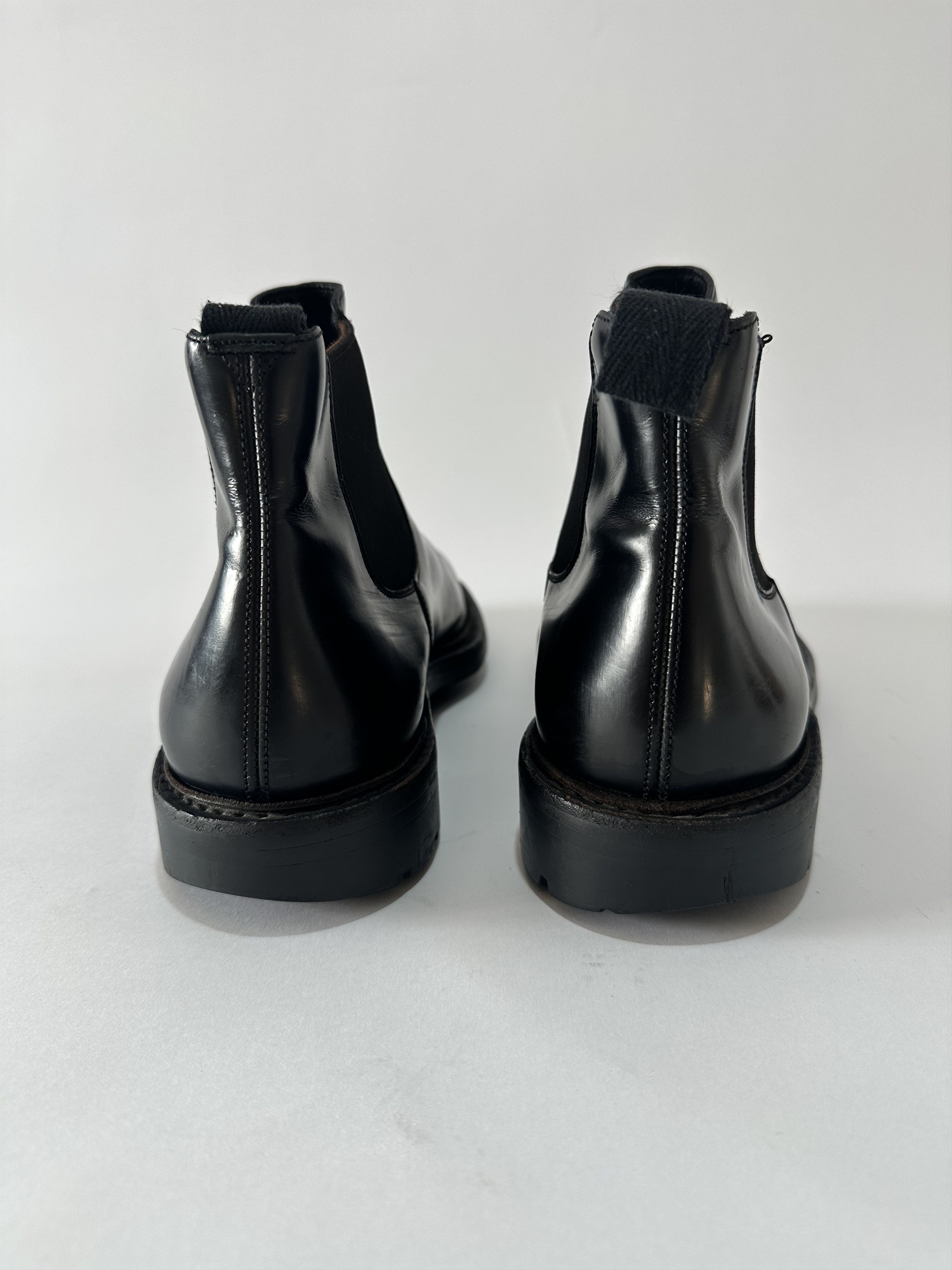 Prada PRADA Black Brushed leather Chelsea boots Size 8 UK/ 9 US Size US 9 / EU 42 - 4 Thumbnail