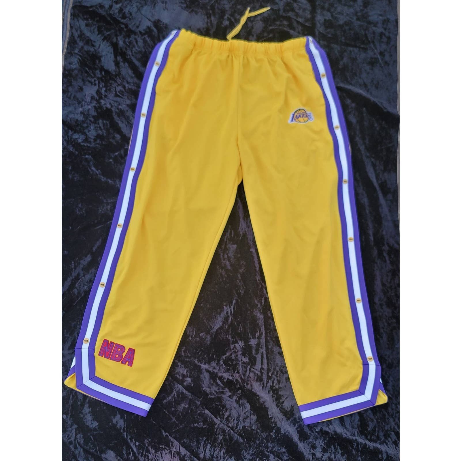 Vtg Unique Sports Generation LA Lakers Tearaway Warmup Pants