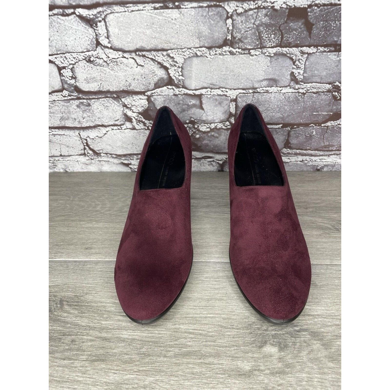 Ecco Ecco Danish Design Purple Plum Suede Leather Pumps Heels Wom Size US 9 / IT 39 - 10 Thumbnail