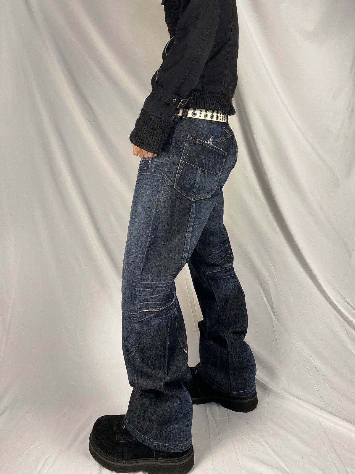 Marithe + Francois Girbaud ✨ Archive Marithe Francois Girbaud Jeans Denim Punk Style Size US 34 / EU 50 - 3 Thumbnail