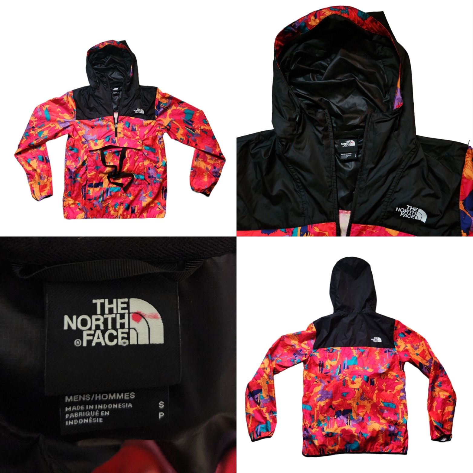 MENS UNISEX THE NORTH FACE NOVELTY FANORAK WINDBREAKER SMALL