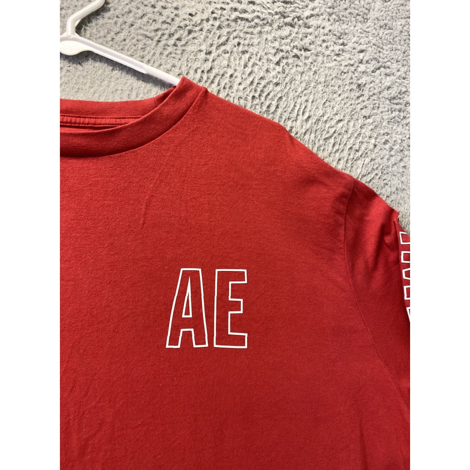 American Eagle Outfitters American Eagle Shirt Adult 2XL Red Long Sleeve Logo Tee Mens Size US XXL / EU 58 / 5 - 3 Thumbnail