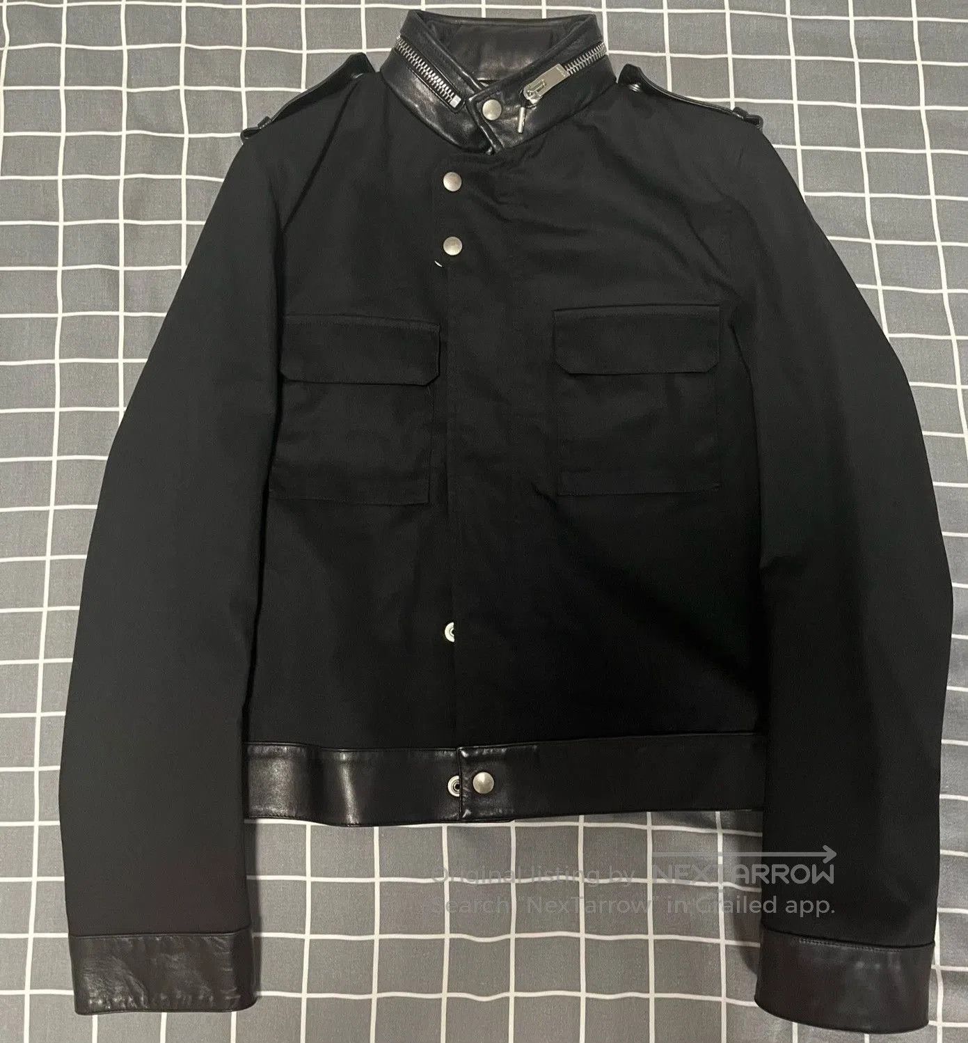 Saint Laurent Paris Saint Laurent Paris Leather Accent Jacket. Size US S / EU 44-46 / 1 - 1 Thumbnail