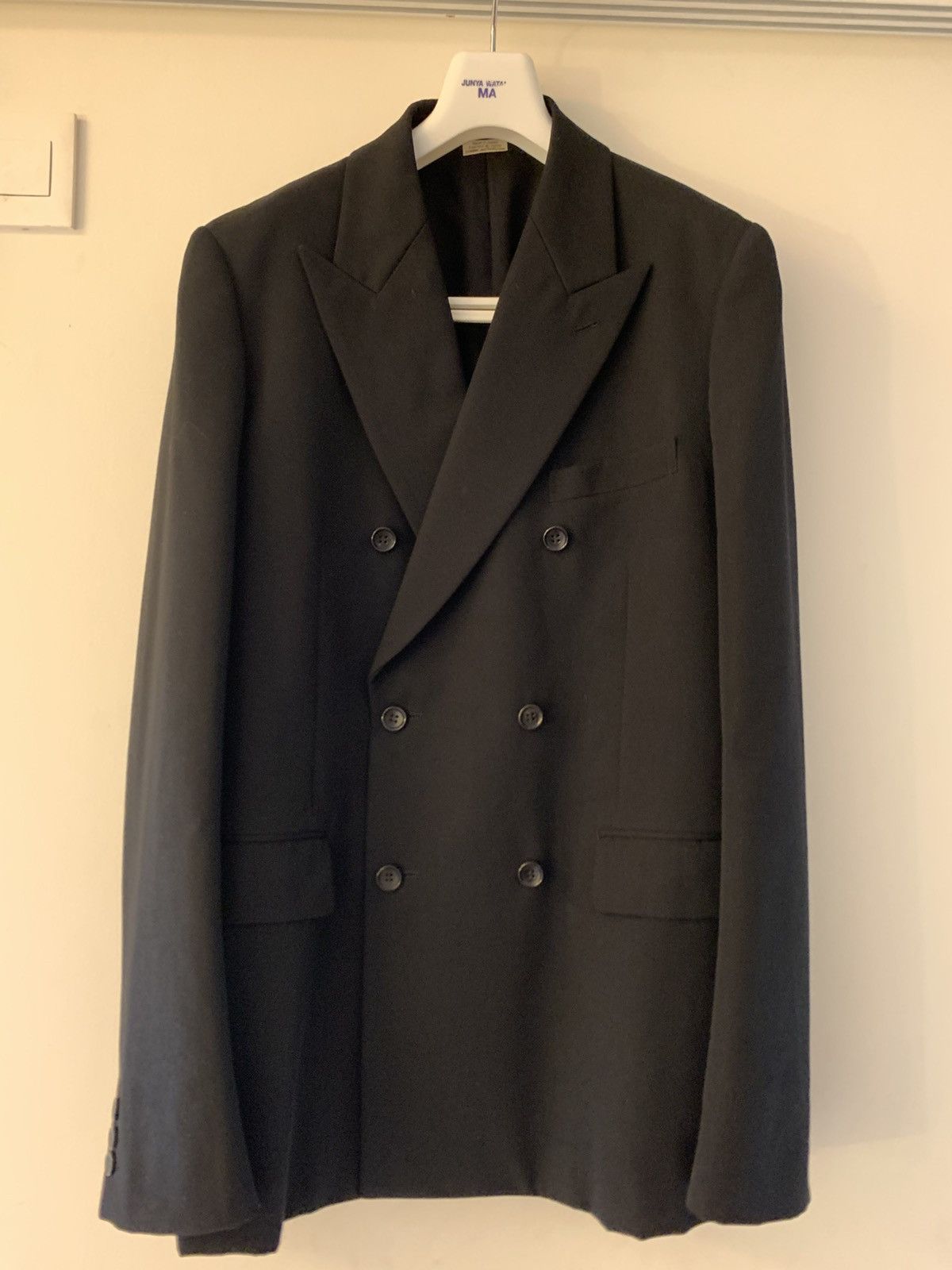 Comme des Garcons Homme Plus Double breasted black jacket size M Size 38L - 1 Thumbnail