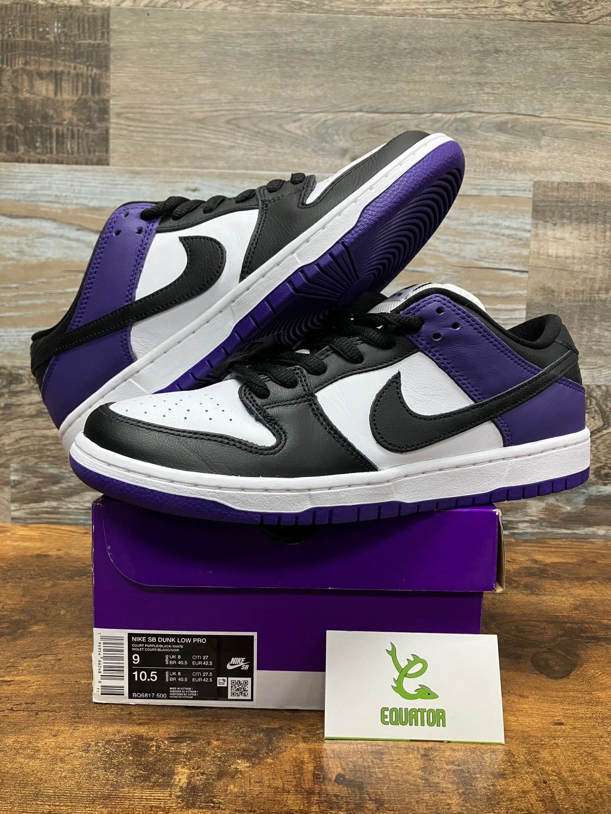 9-Nike Dunk Low SB Court Purple - Main Image