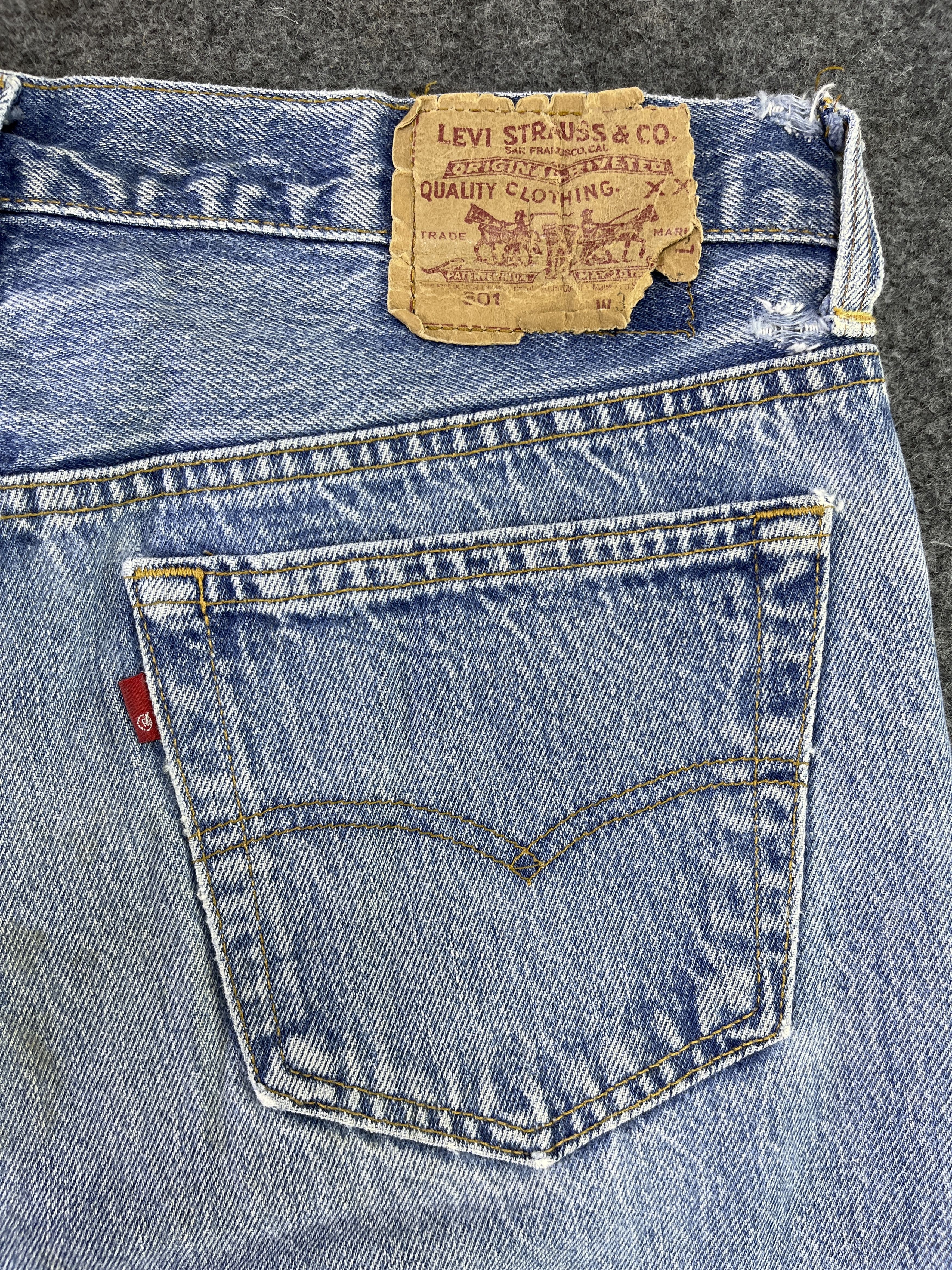 Levi's 90's Vintage Levis 501 Stone Wash Jeans - J918 Size US 33 - 5 Thumbnail