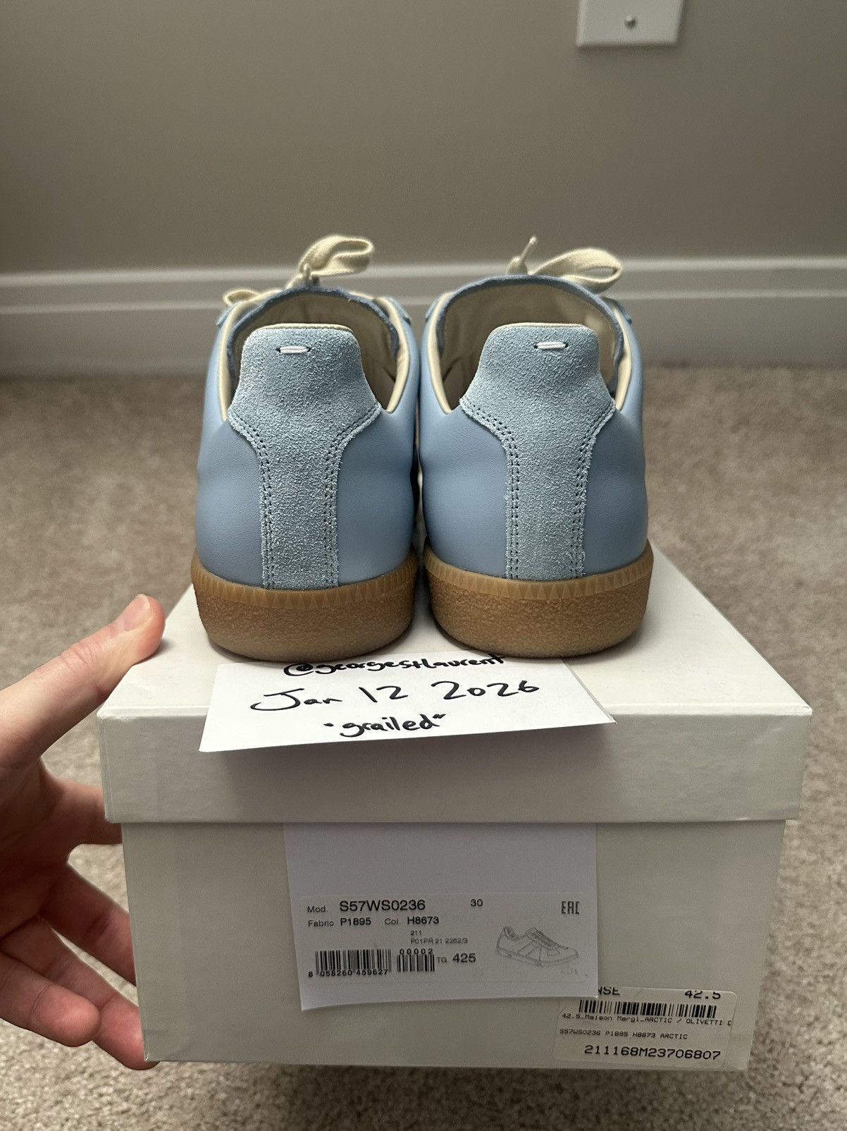 Maison Margiela Maison Margiela Replica Sneaker - Blue Size US 9.5 / EU 42-43 - 4 Thumbnail