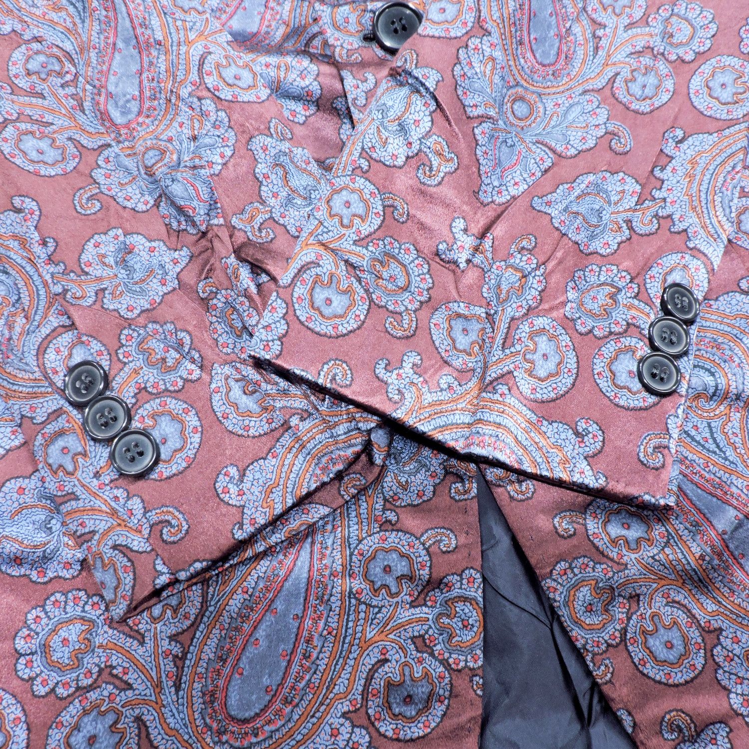 Francesco Smalto FRANCESCO SMALTO SHINY PAISLEY SUITS BLAZER Size 50R - 16 Thumbnail