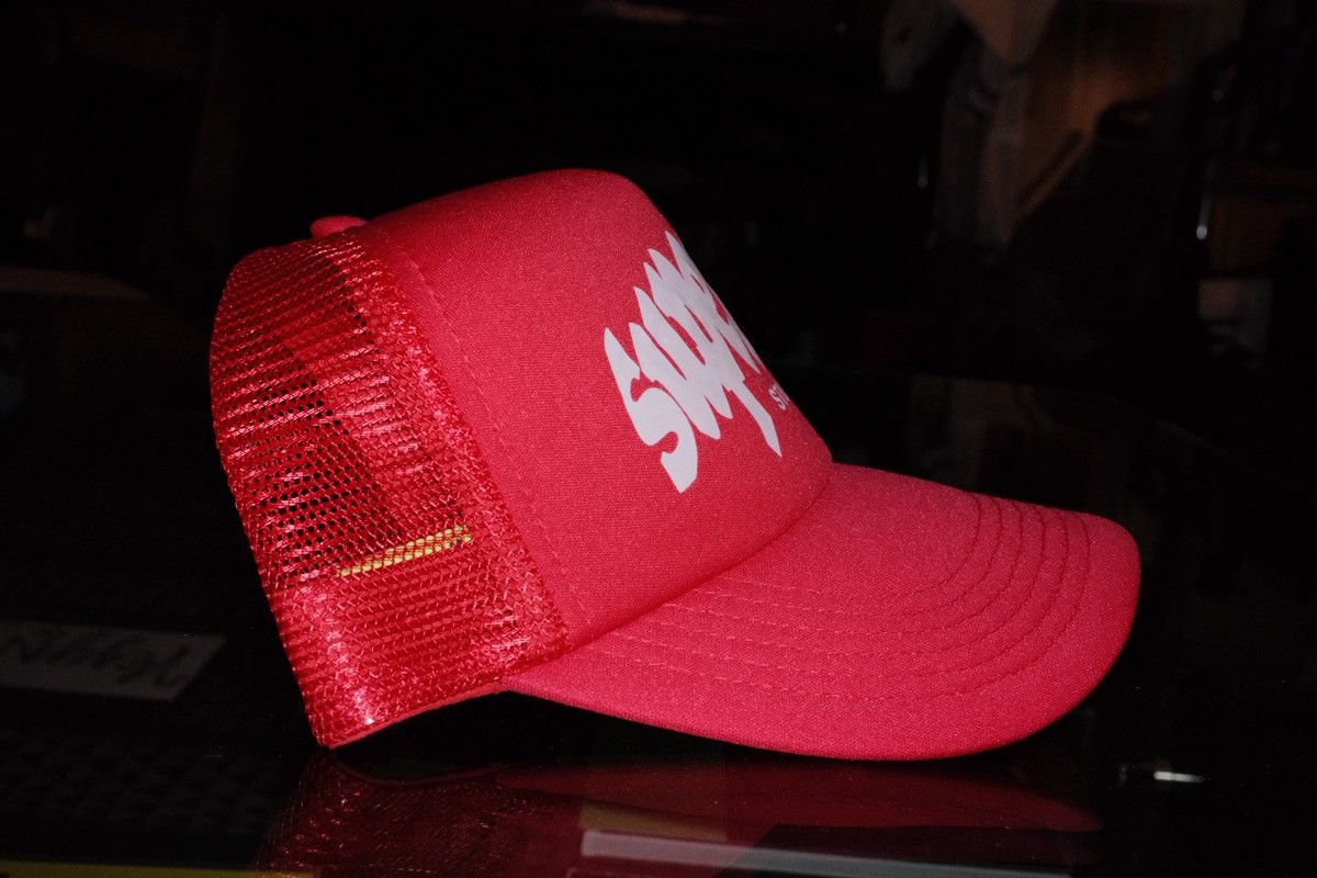 Supervsn supervsn red trucker hat Size ONE SIZE - 3 Thumbnail