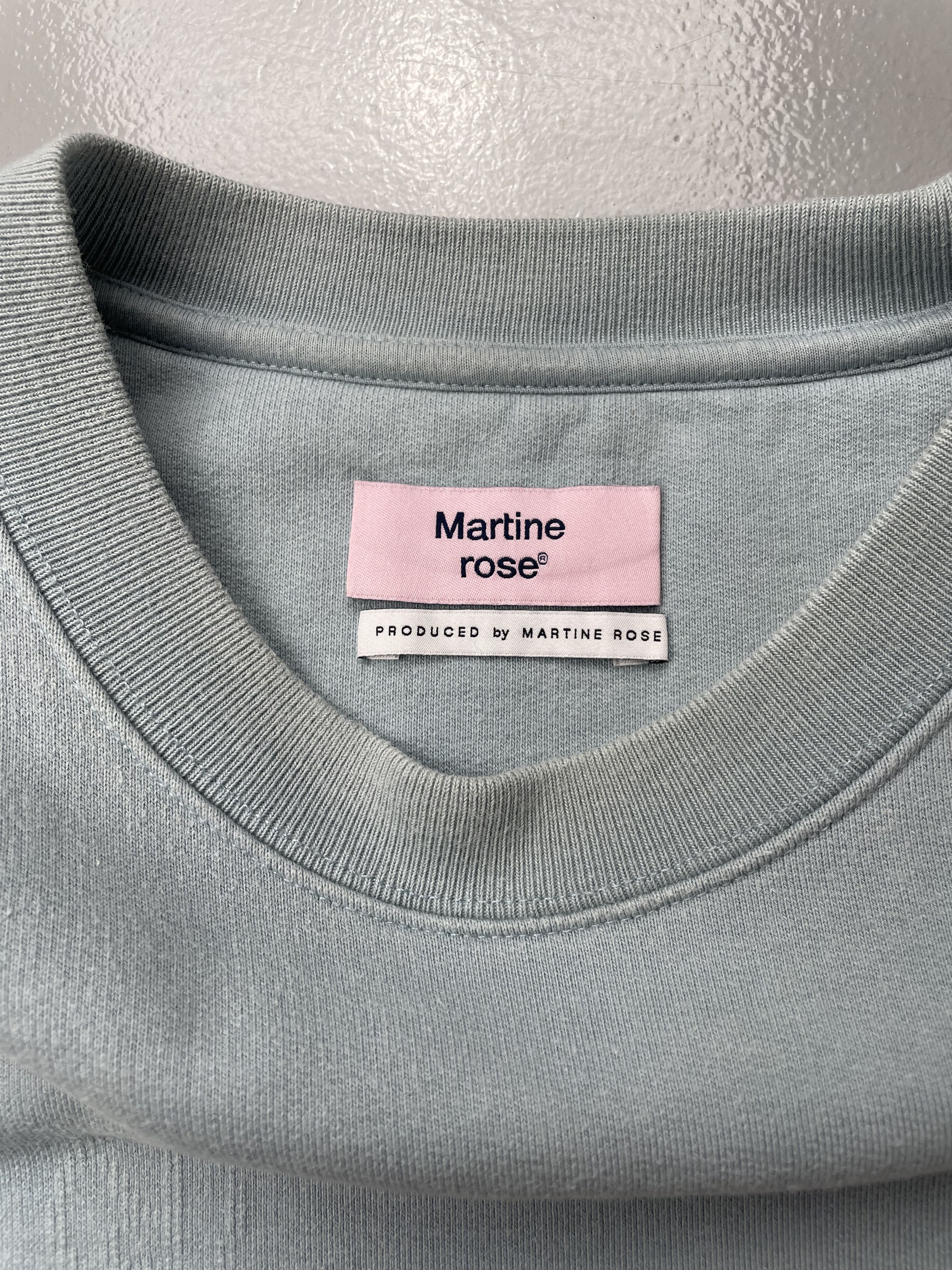 Martine Rose Martine Rose logo crewneck - size S Size US S / EU 44-46 / 1 - 6 Thumbnail