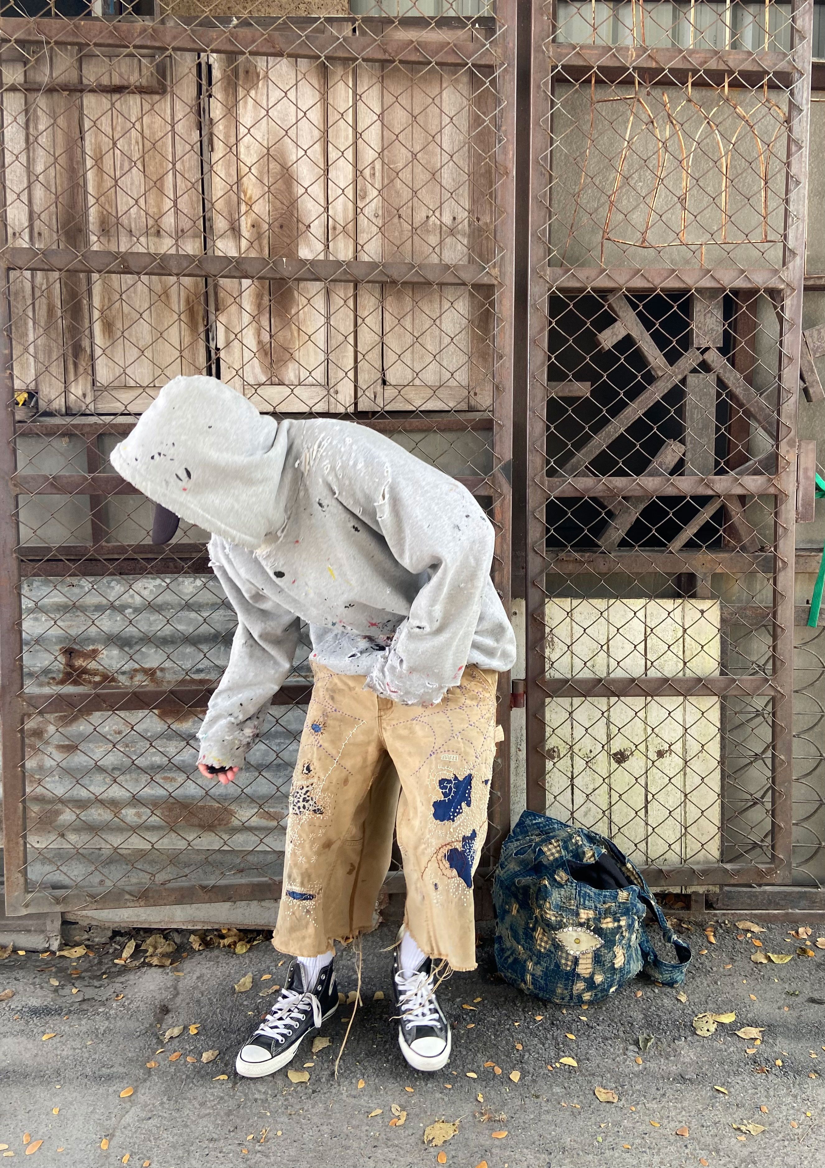 Japanese Brand Boro Patchwork Carhartt Carpenter Size US 33 - 17 Thumbnail