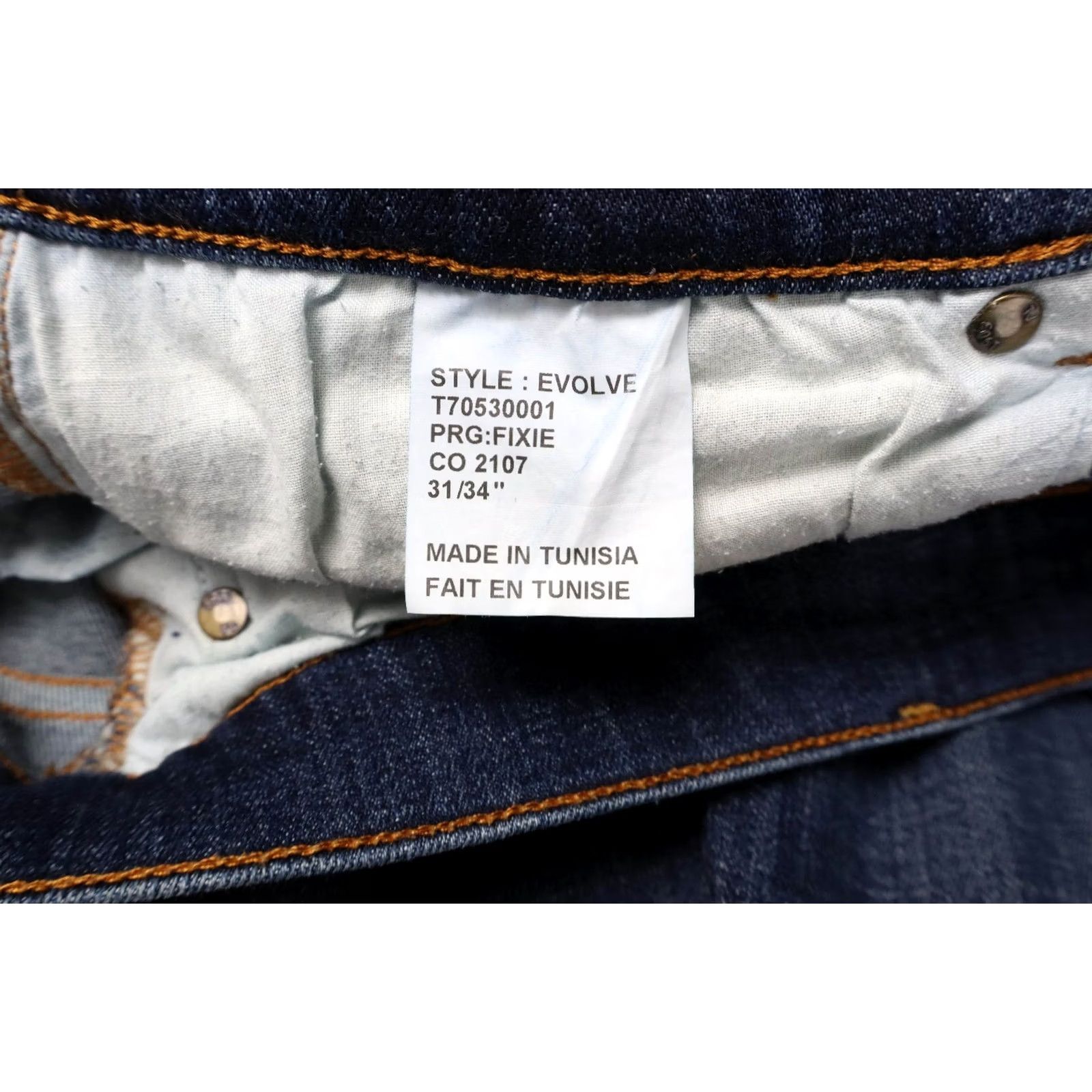Tiger of Sweden Tiger Of Sweden Evolve Jeans Slim Blue W31/L34 Zip Fly Mens Heightentitled Stretched Whiskers Size US 31 - 6 Thumbnail