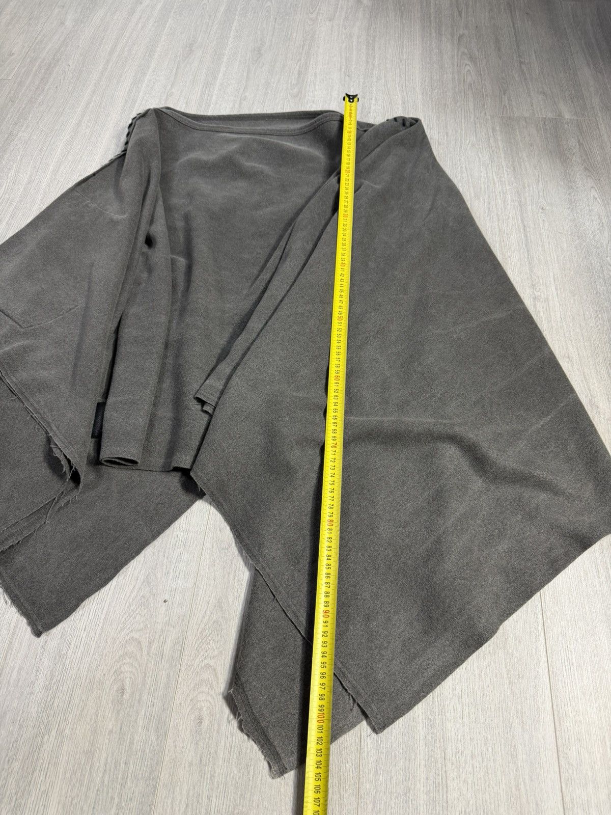 Issey Miyake Issey Miyake Asymmetric Wool Knit Poncho Sweater Avant-Garde Size ONE SIZE - 10 Thumbnail