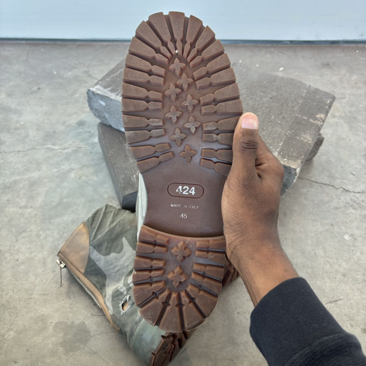 424 424 Camo Marathon Boots Size US 12 / EU 45 - 6 Thumbnail