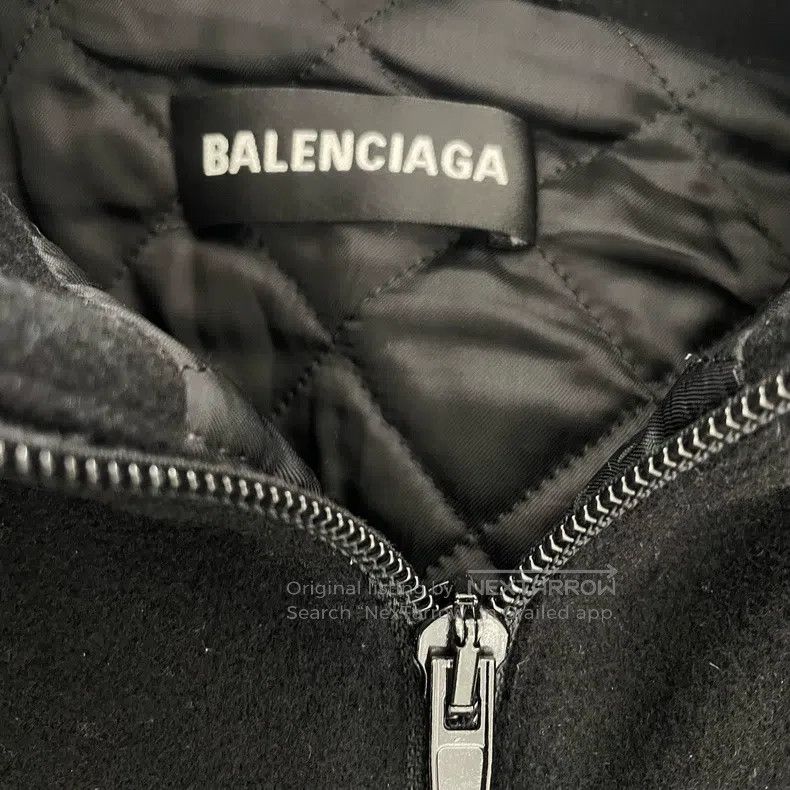 Balenciaga Balenciaga Fleece black chest logo coat Size US S / EU 44-46 / 1 - 3 Thumbnail