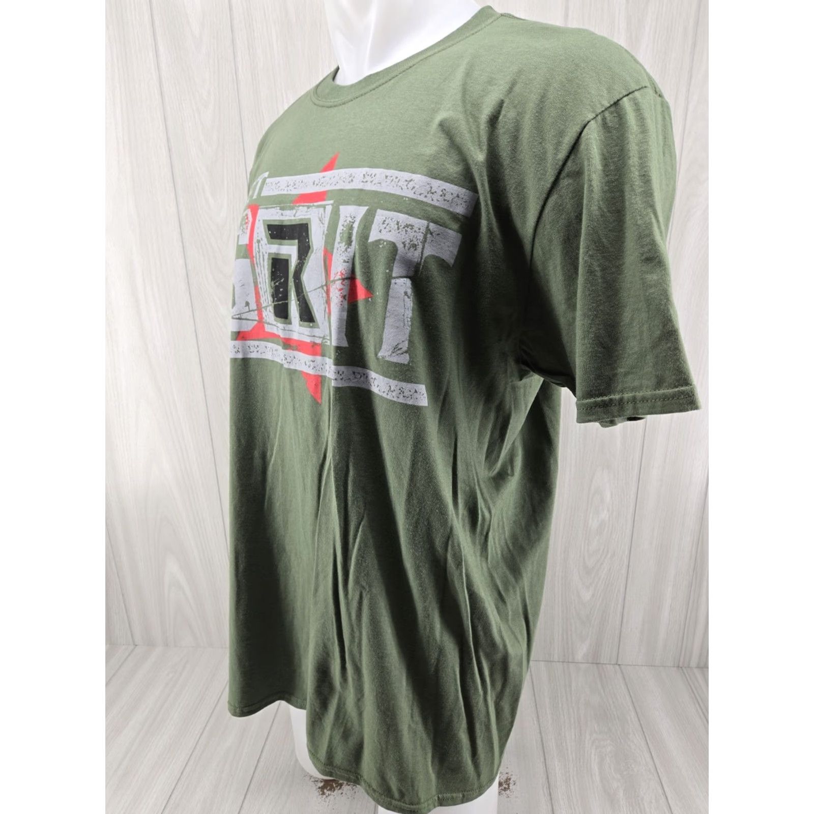 Vintage WWE Edge Get Grit Green Wrestling Mens T-Shirt XL Cotton Short Sleeve Crew Neck Graphic Tee Authentic Wear Size XL Mens Size US XL / EU 56 / 4 - 4 Thumbnail