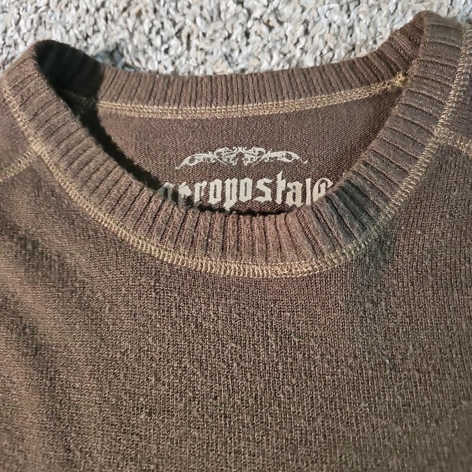 Aeropostale Aeropostale XL Brown Acrylic Sweater Very Soft Size US XL / EU 56 / 4 - 2 Thumbnail