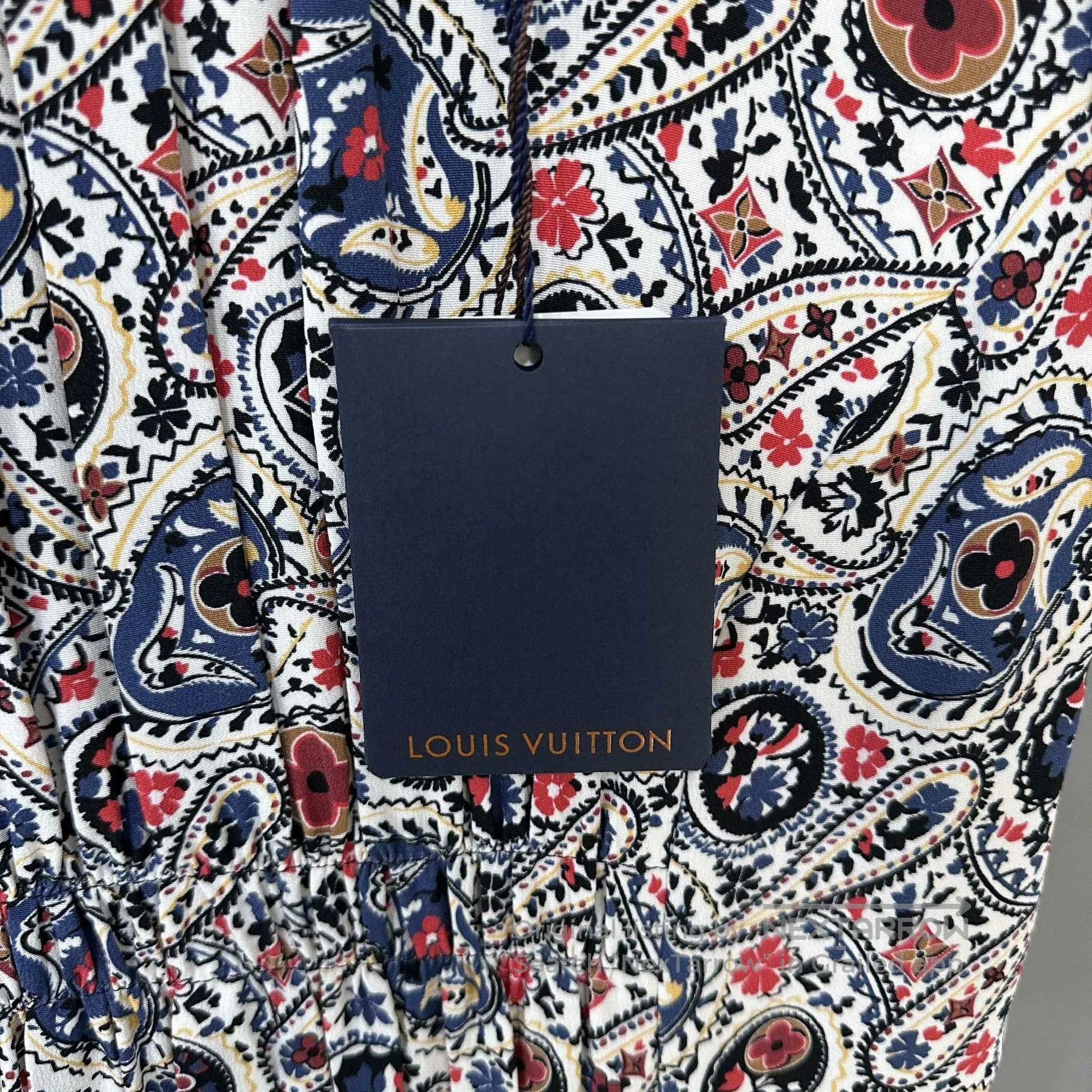 Louis Vuitton Louis Vuitton Floral Silk Dress. Size XXS / US 00 / IT 34 - 6 Thumbnail
