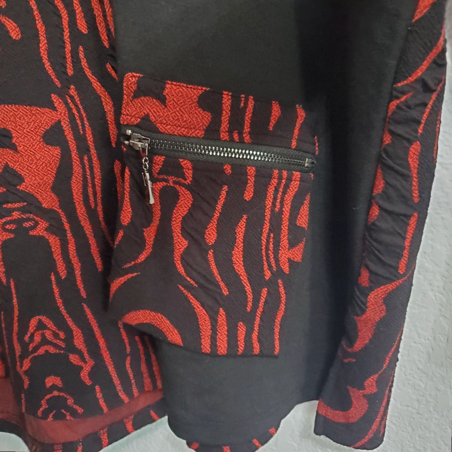 Vintage VINTAGE Ali Miles Tunic Top Womens 2X Black Red Print Buttons 3/4 Sleeve Pocket Artsy Size XXL / US 16-18 / IT 52-54 - 6 Thumbnail