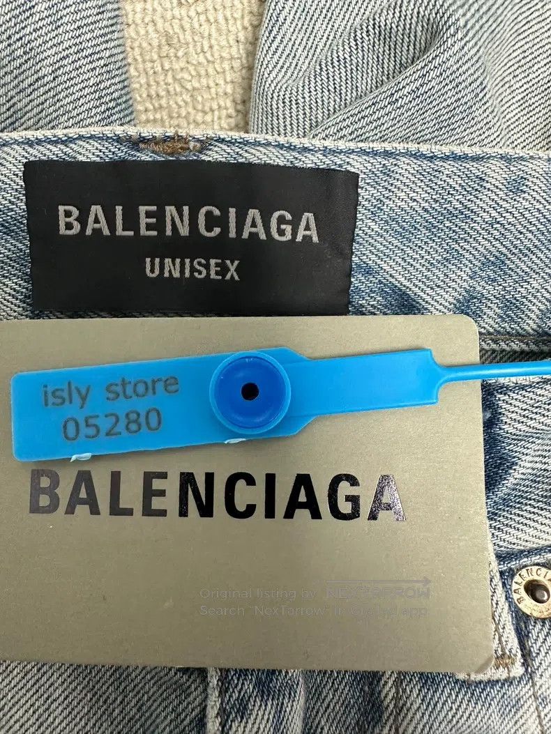 Balenciaga Balenciaga Size XS Belt Loop Denim Long Pants Size US 27 - 4 Thumbnail