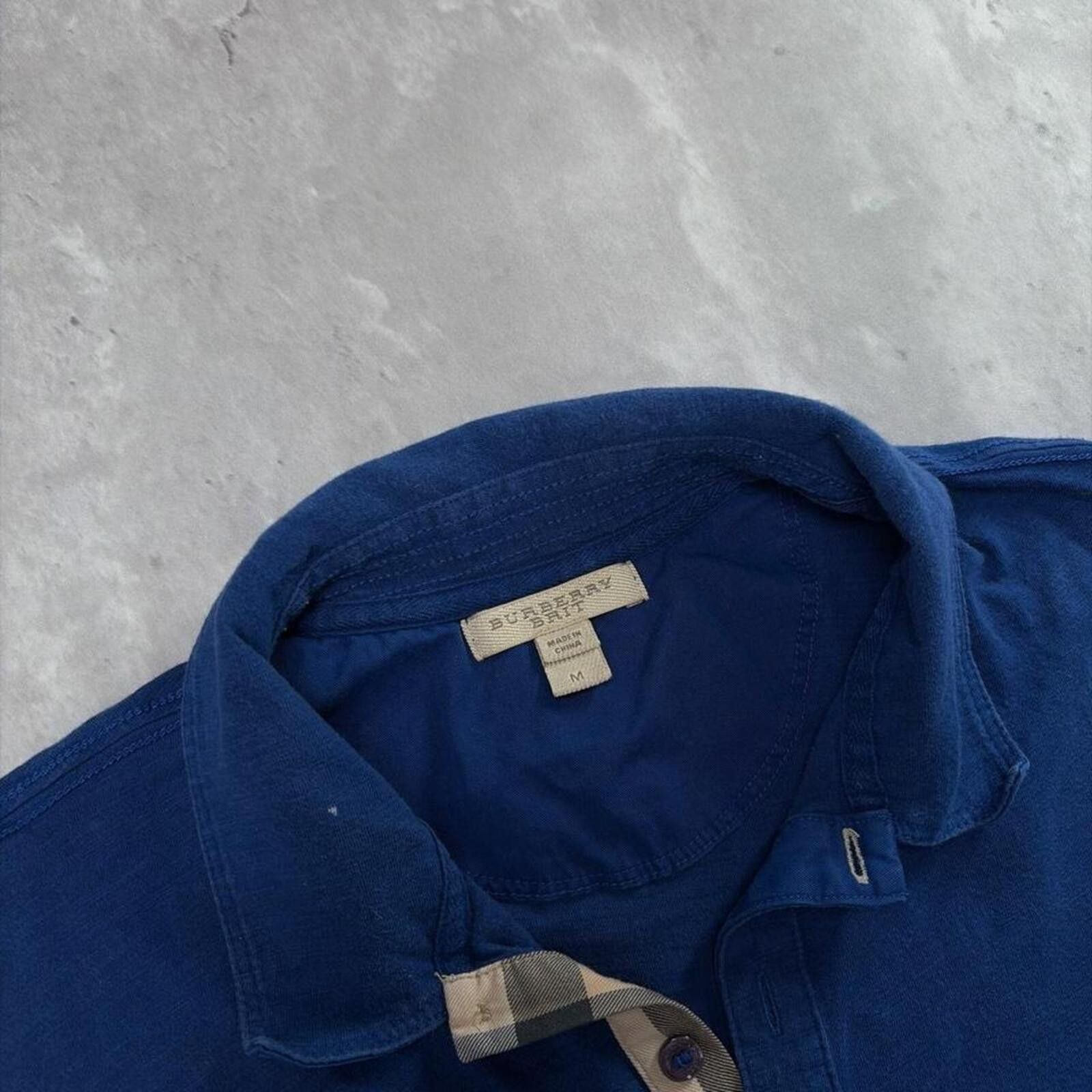 Other Y2K Purple Burberry Brit Distressed Nova Check Polo Shirt Size US M / EU 48-50 / 2 - 6 Thumbnail