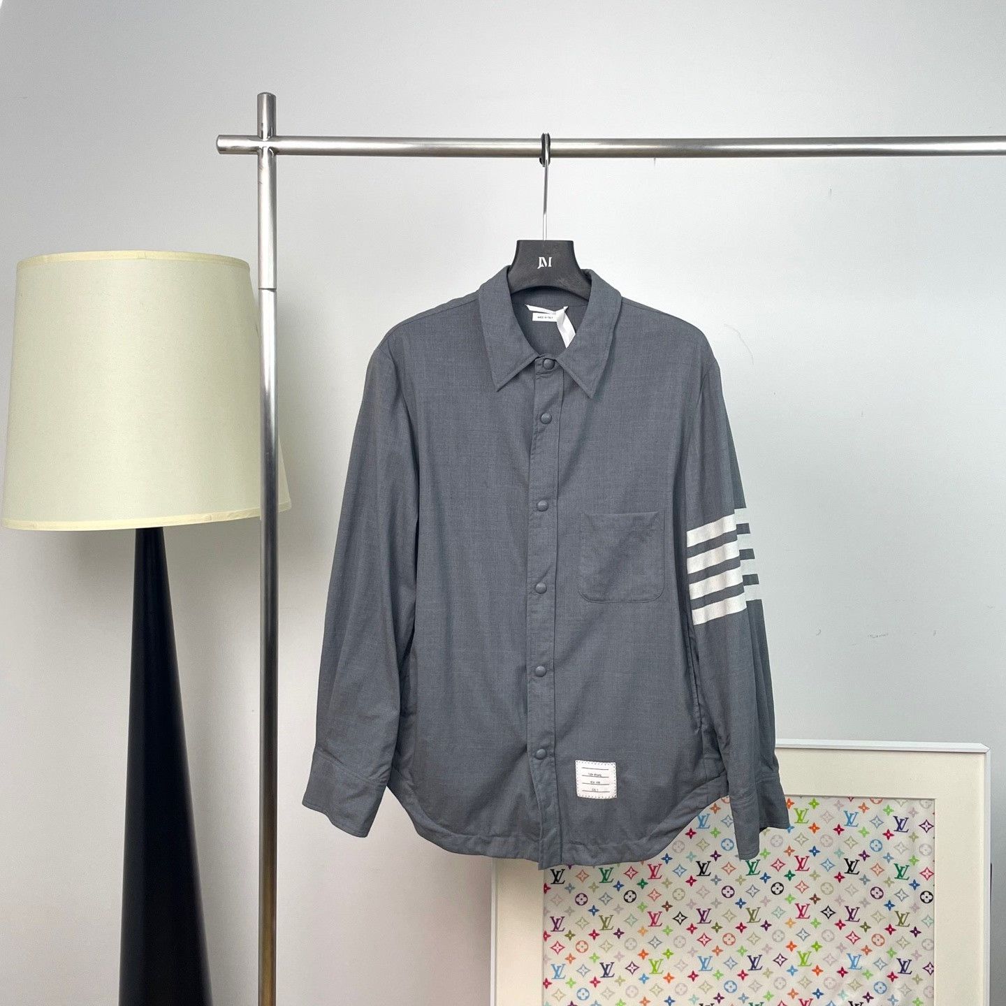 Thom Browne Thom Browne Striped Brown Shirt xxs Men Size US XXS / EU 40 - 1 Thumbnail