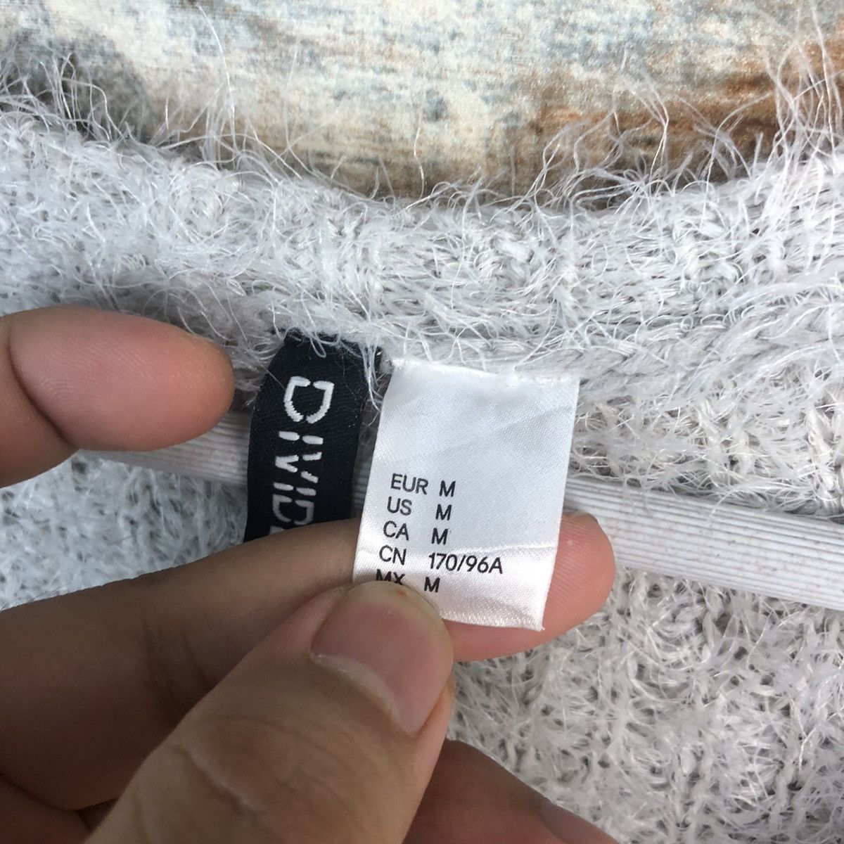 Homespun Knitwear × Japanese Brand DL H&M Grey Mohair shaggy fur Knitwear #C032 Size M / US 6-8 / IT 42-44 - 11 Thumbnail