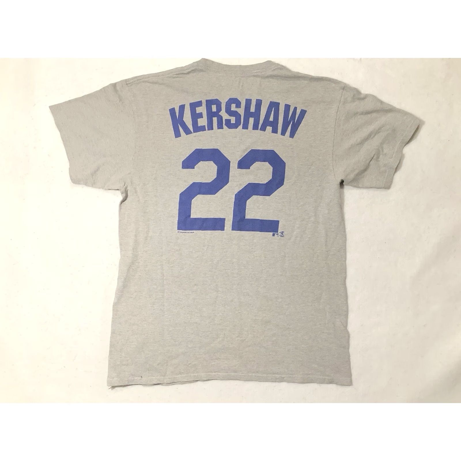 MLB LA Dodgers Kershaw 22 T Shirt Size Large Mens Gray MLB Short Sleeve Size US L / EU 52-54 / 3 - 4 Thumbnail