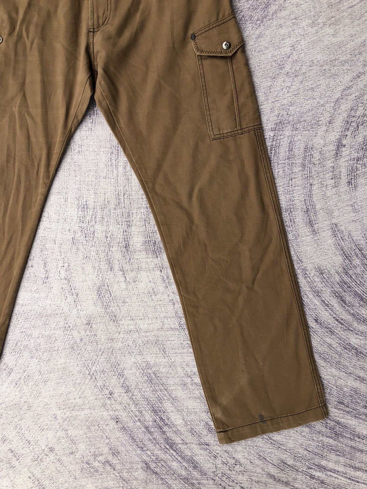 Designer × Japanese Brand y2k Brown Cargo Multipocket Tactical Utility Pants Size US 32 / EU 48 - 4 Thumbnail