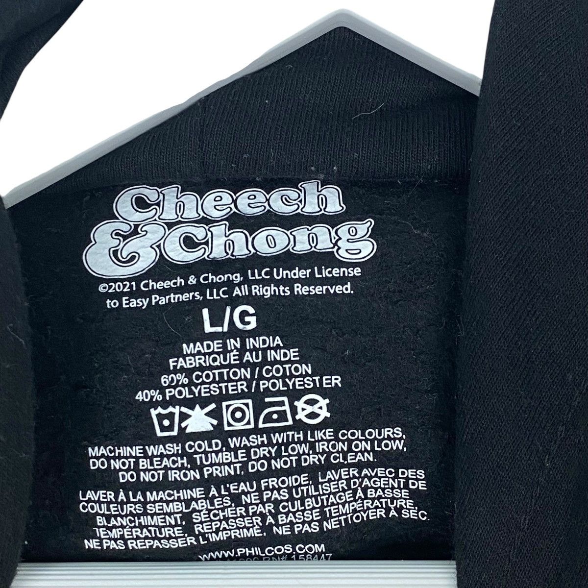 Other Vintage Cheech And Chong Hoodie Sweater Black Made In India Size US L / EU 52-54 / 3 - 6 Thumbnail