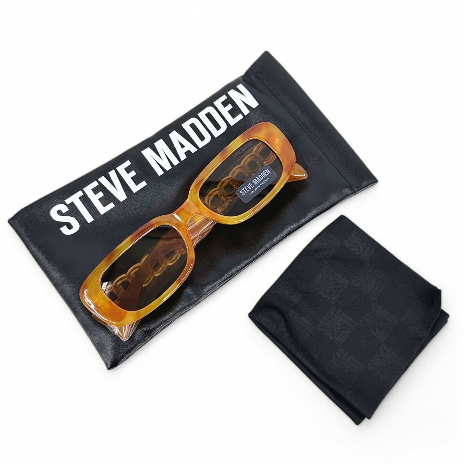 Steve Madden Steve Madden Sunglasses Felicia Orange Tortoise Rectangular Size ONE SIZE - 2 Thumbnail
