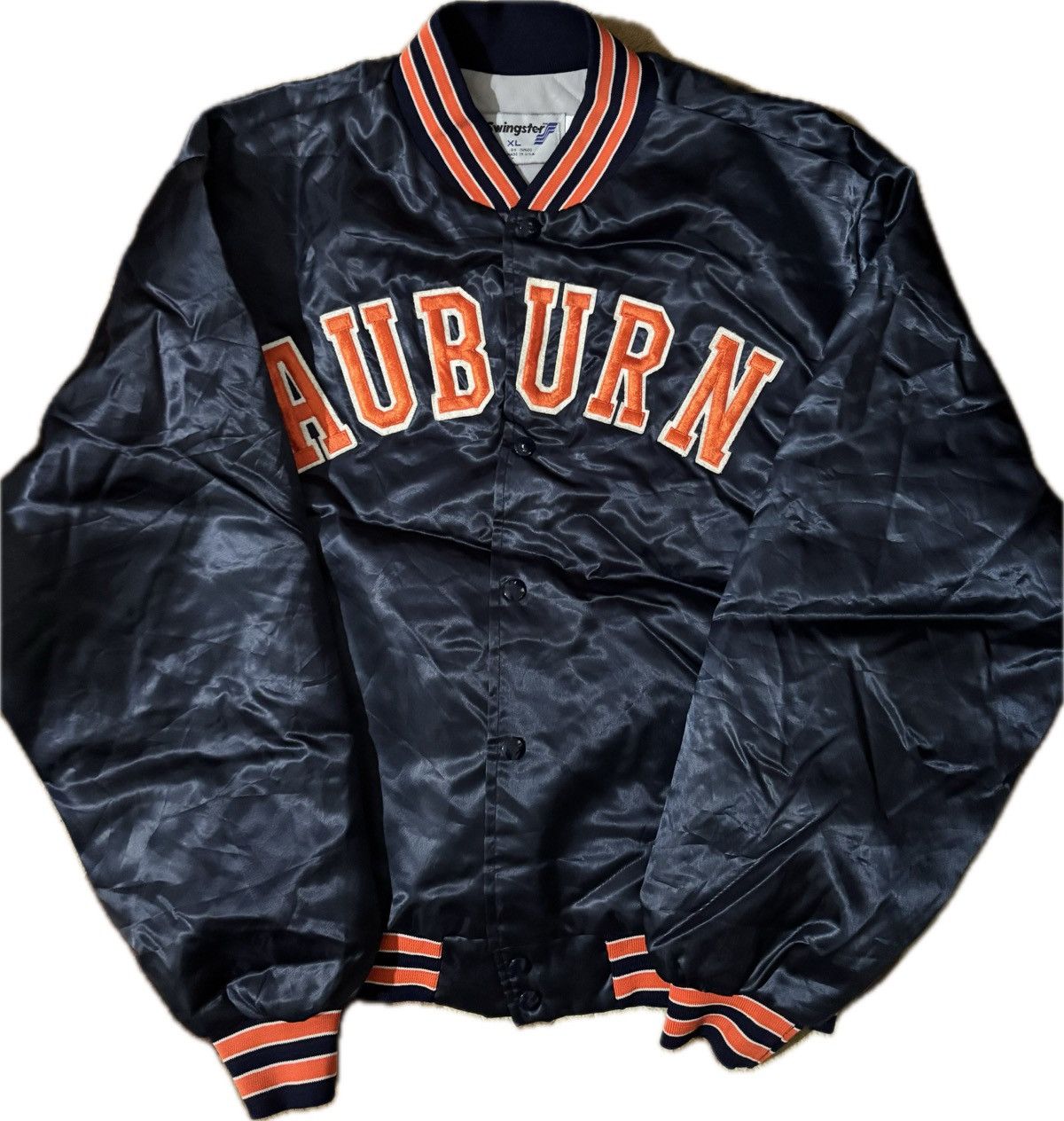 Swingster Vintage 80’s Swingster Auburn Tigers Satin Jacket Size US XL / EU 56 / 4 - 1 Thumbnail