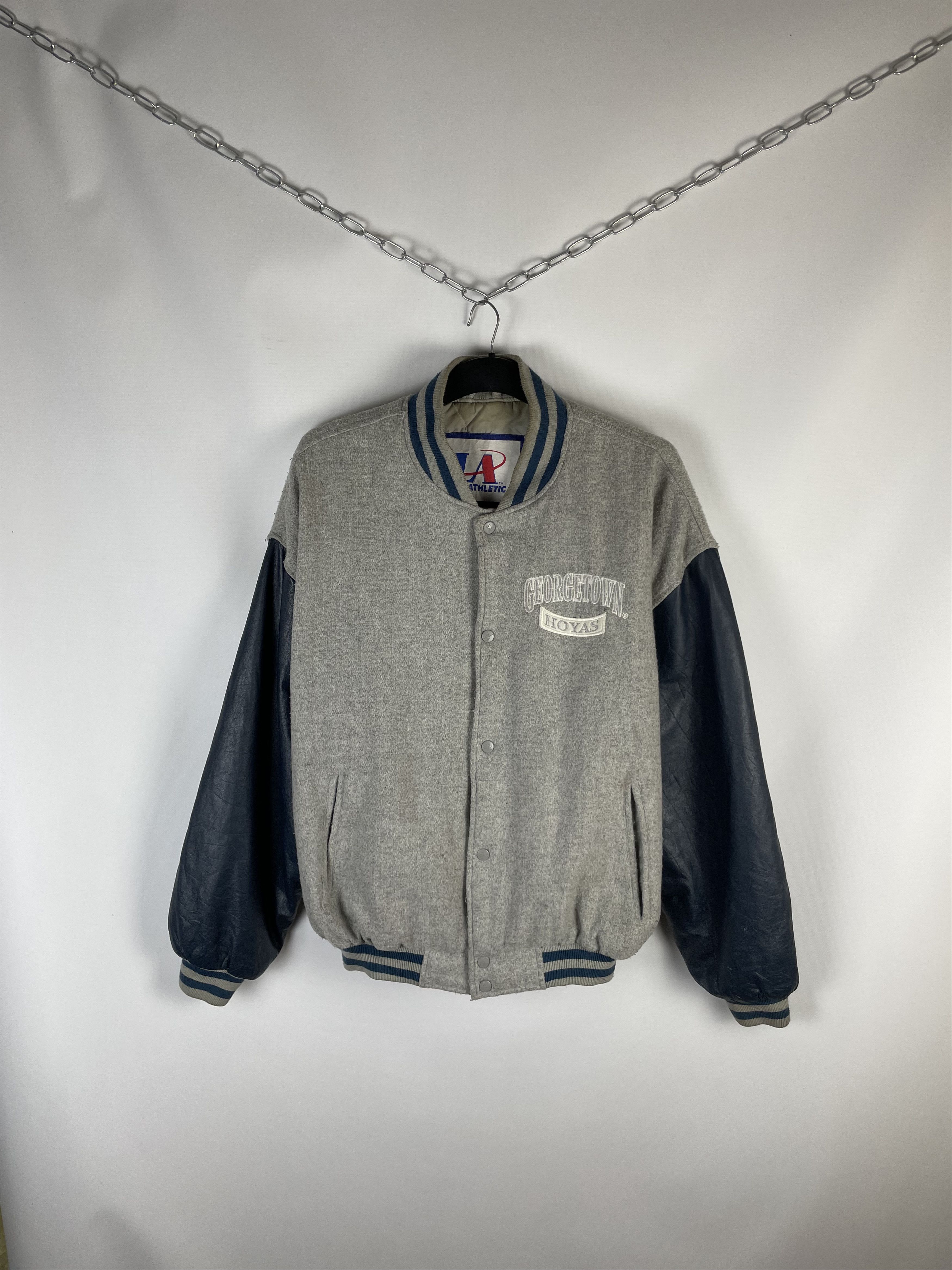 MLB Vintage 90s Georgetown Hoyas jacket 90s Size US XL / EU 56 / 4 - 1 Thumbnail